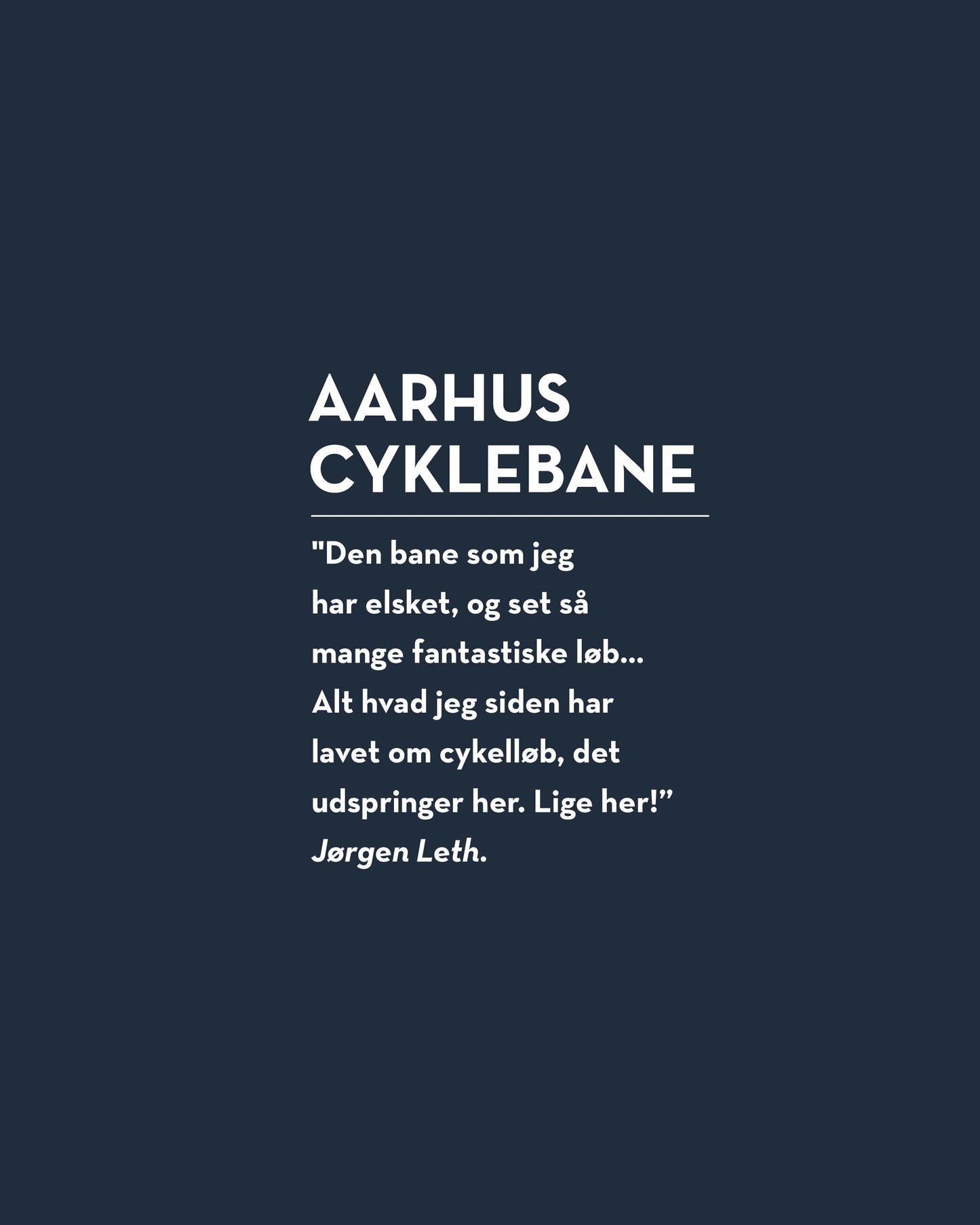 Aarhus Cyklebane x Cikkel - T-Shirt - Navy