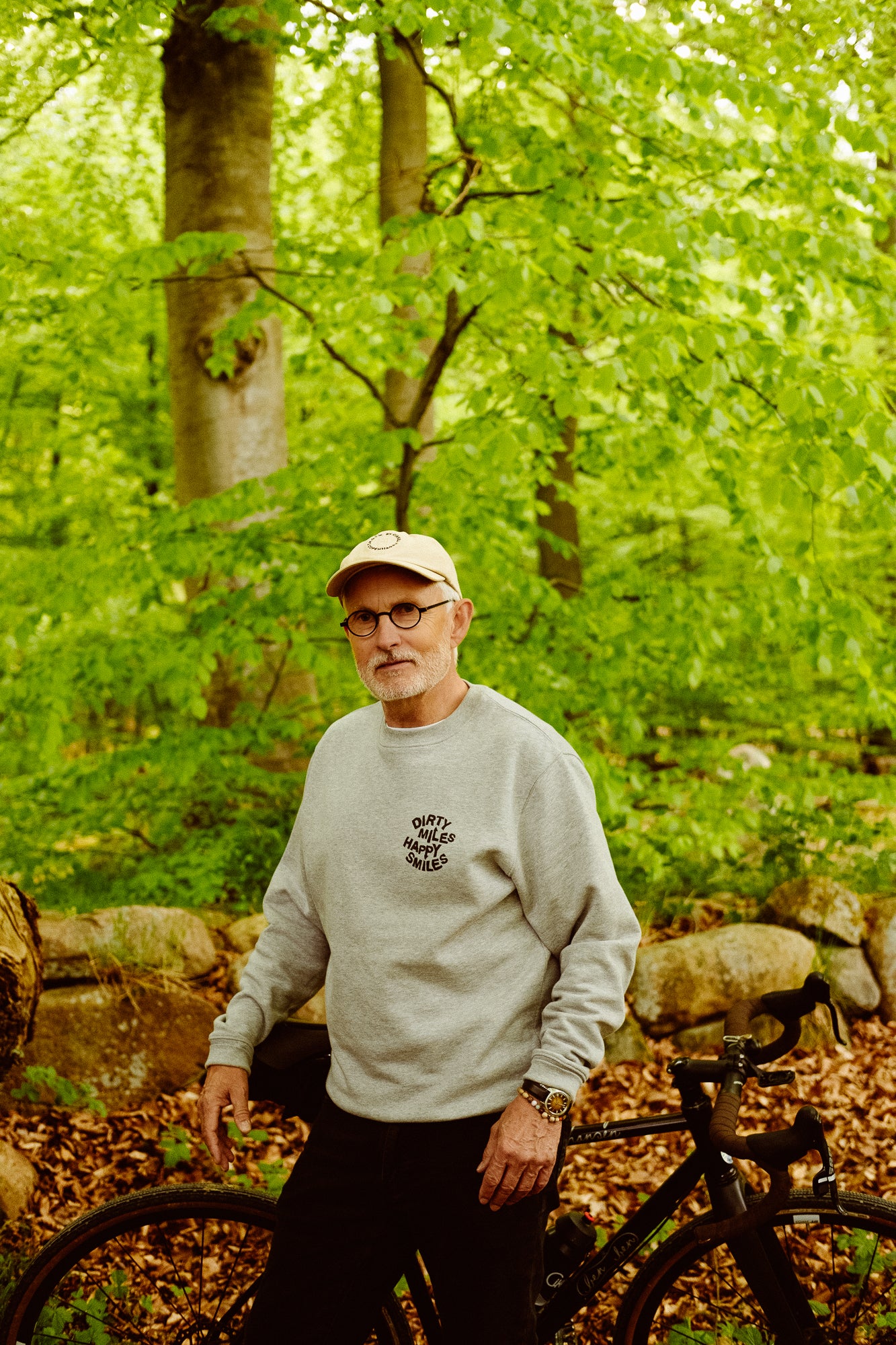Dirty Miles. Happy Smiles - Sweatshirt - Melange Grey