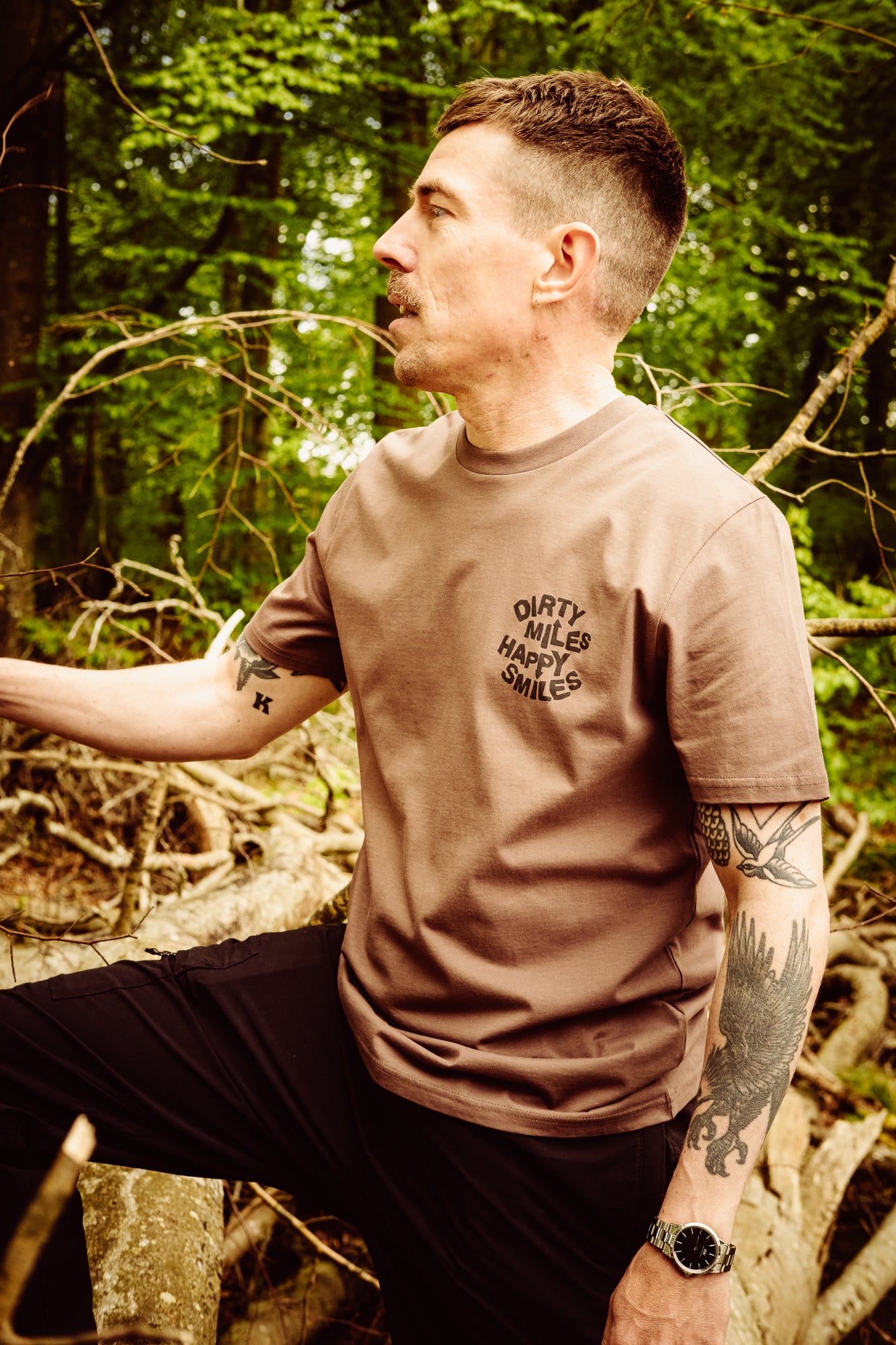 75 Smiles per Hour - T-Shirt- Brown