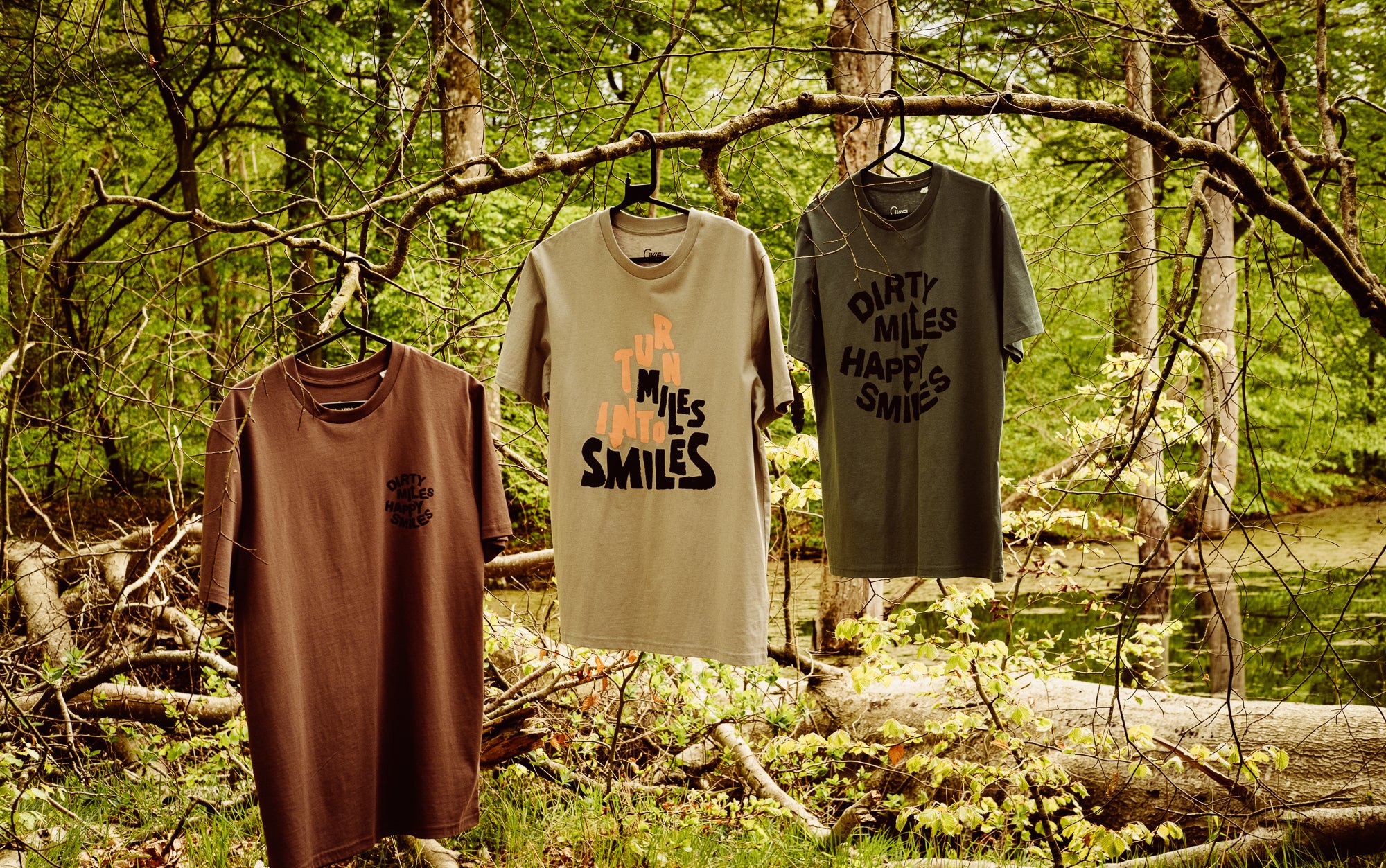 Dirty Miles. Happy Smiles - T-shirt Green