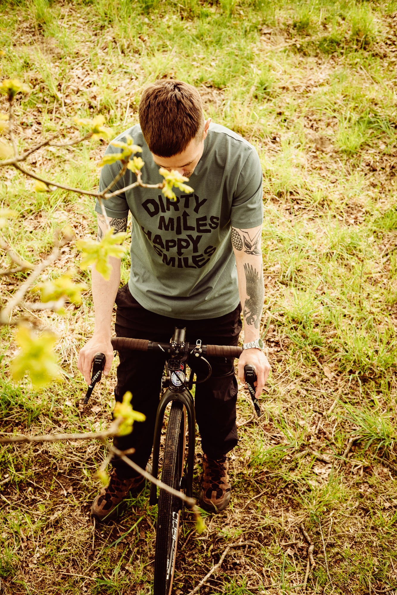Dirty Miles. Happy Smiles - T-shirt Green