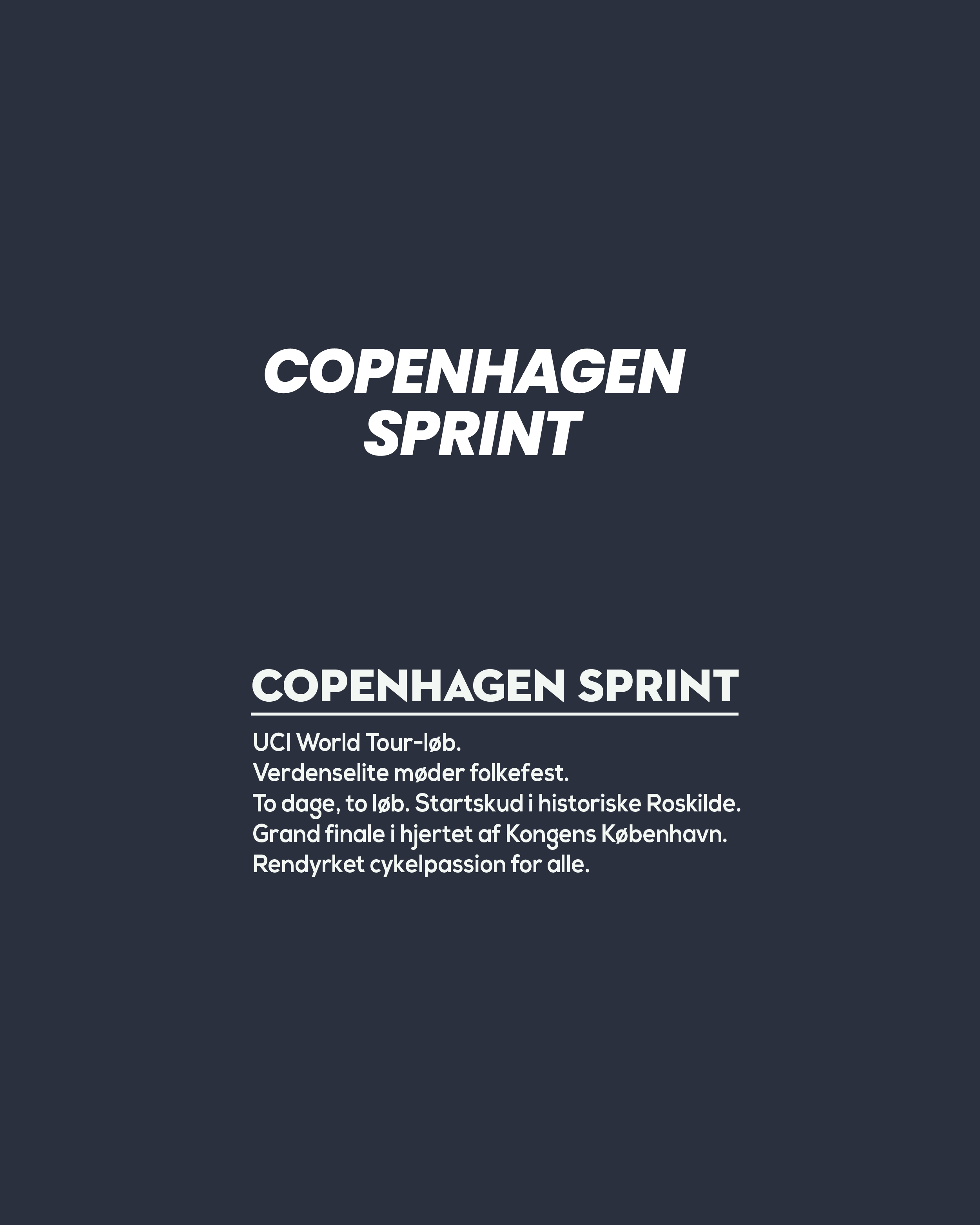 Copenhagen Sprint x Cikkel Copenhagen T-Shirt Navy