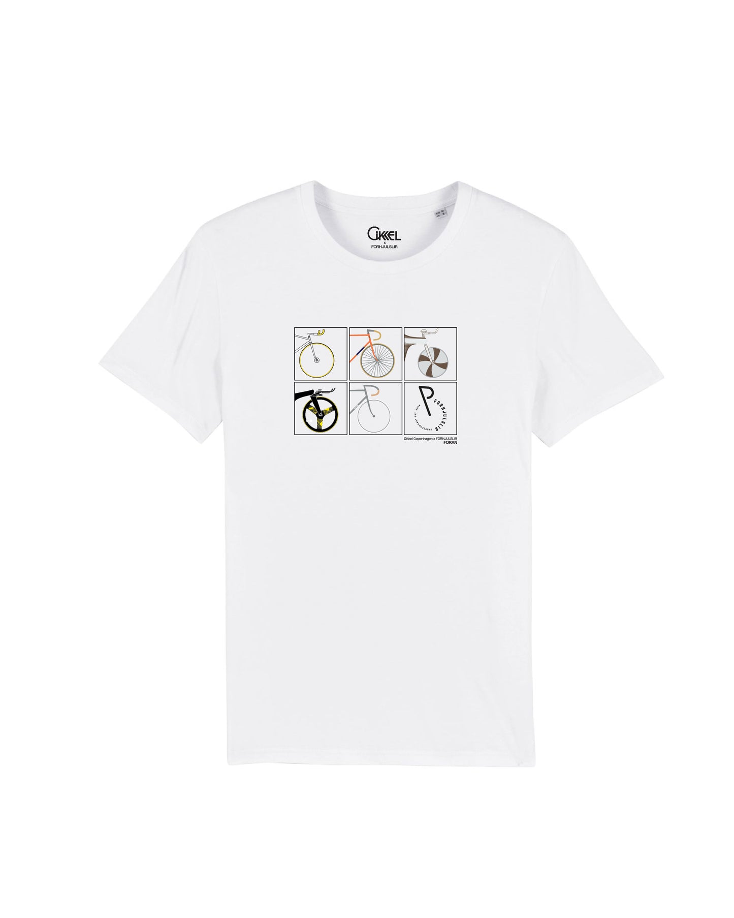 Forhjulslir x Cikkel Copenhagen - T-Shirt White