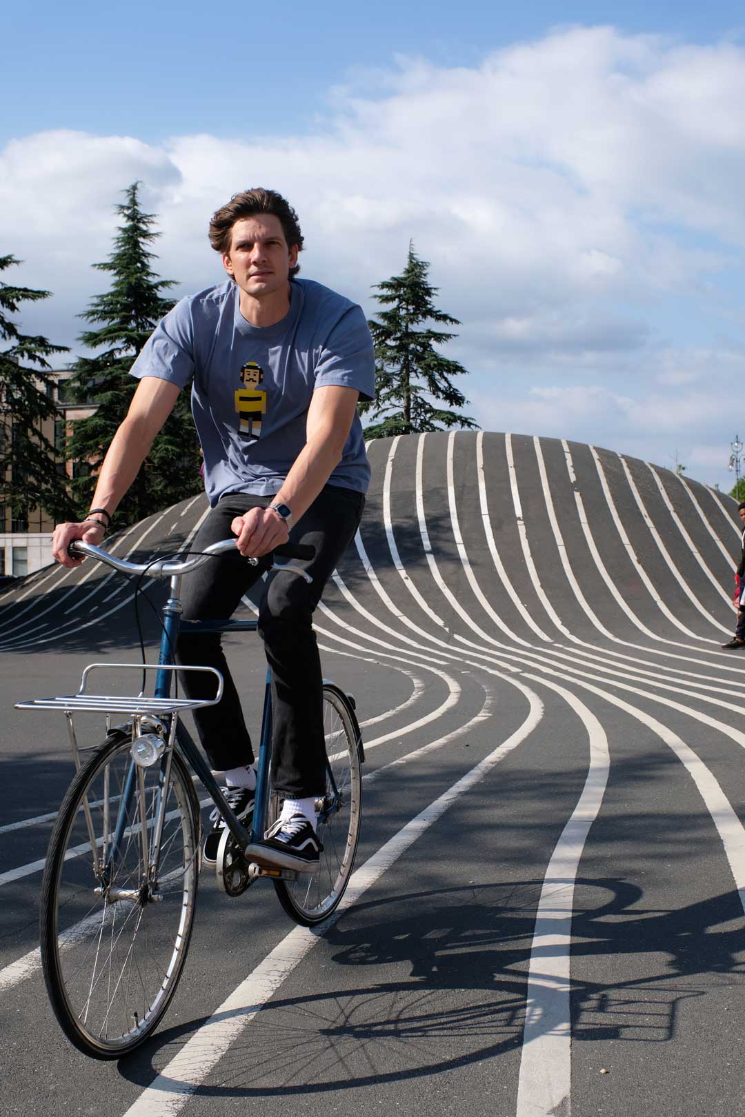 oTTo Førertrøje - T-Shirt Steel blue