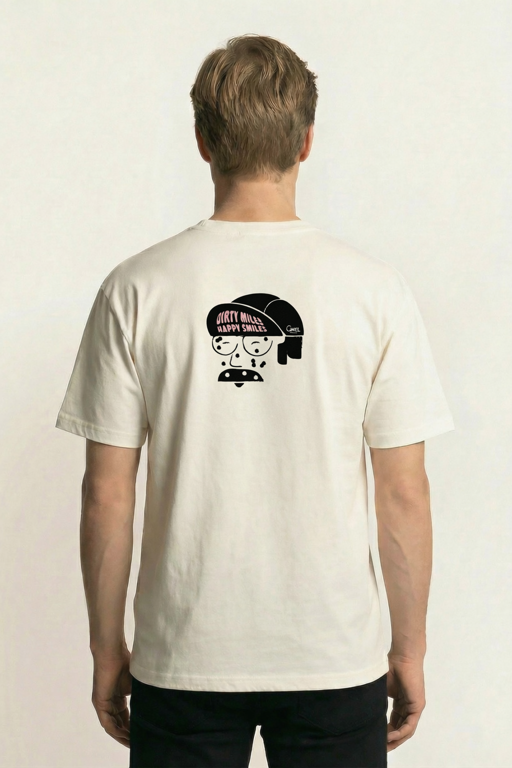 Dirty Miles Face - T-Shirt - White