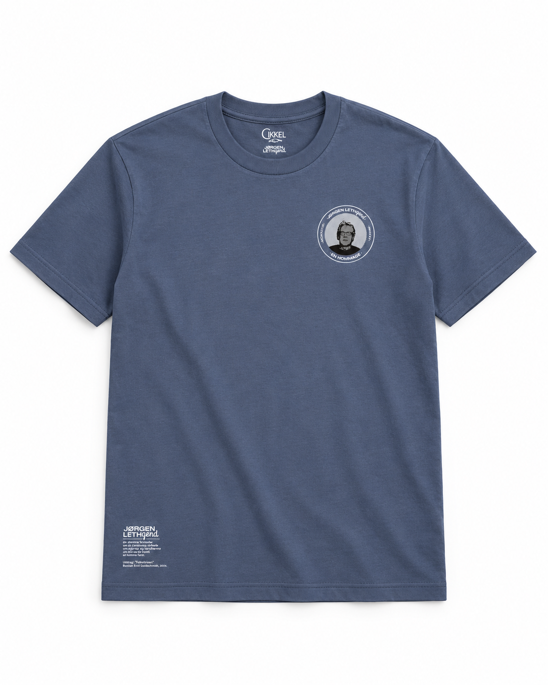 Jørgen Leth En Hommage T-Shirt Blue Grey