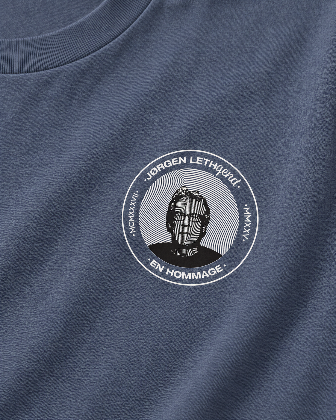 Jørgen Leth En Hommage T-Shirt Blue Grey