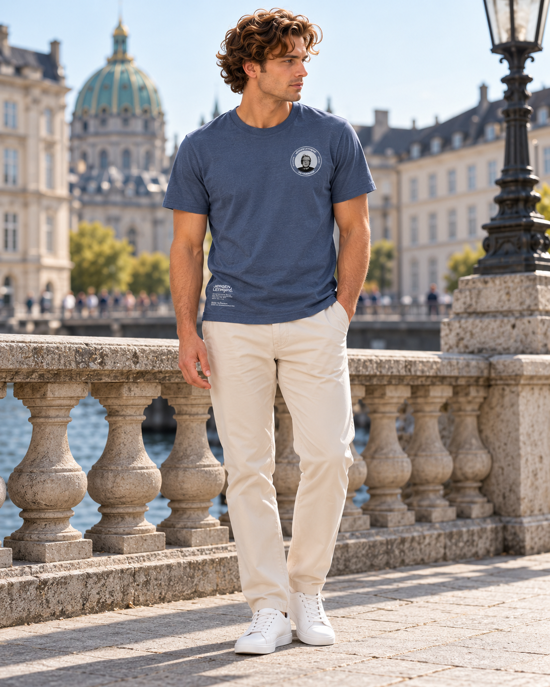 Jørgen Leth En Hommage T-Shirt Blue Grey