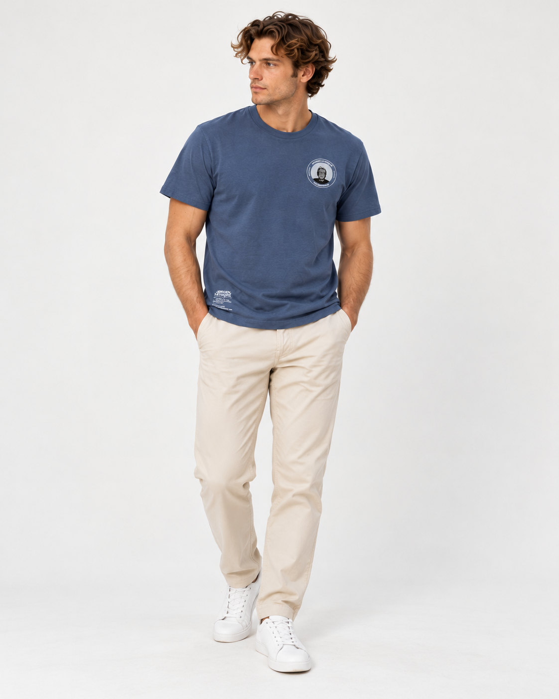 Jørgen Leth En Hommage T-Shirt Blue Grey
