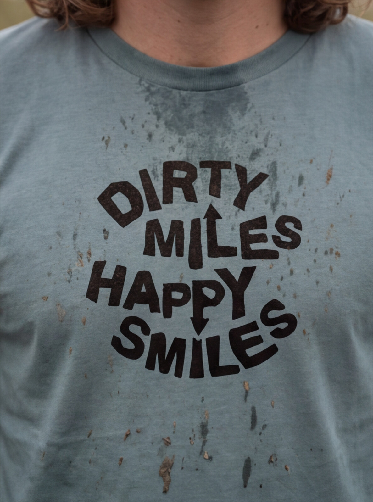Dirty Miles. Happy Smiles - T-shirt Green