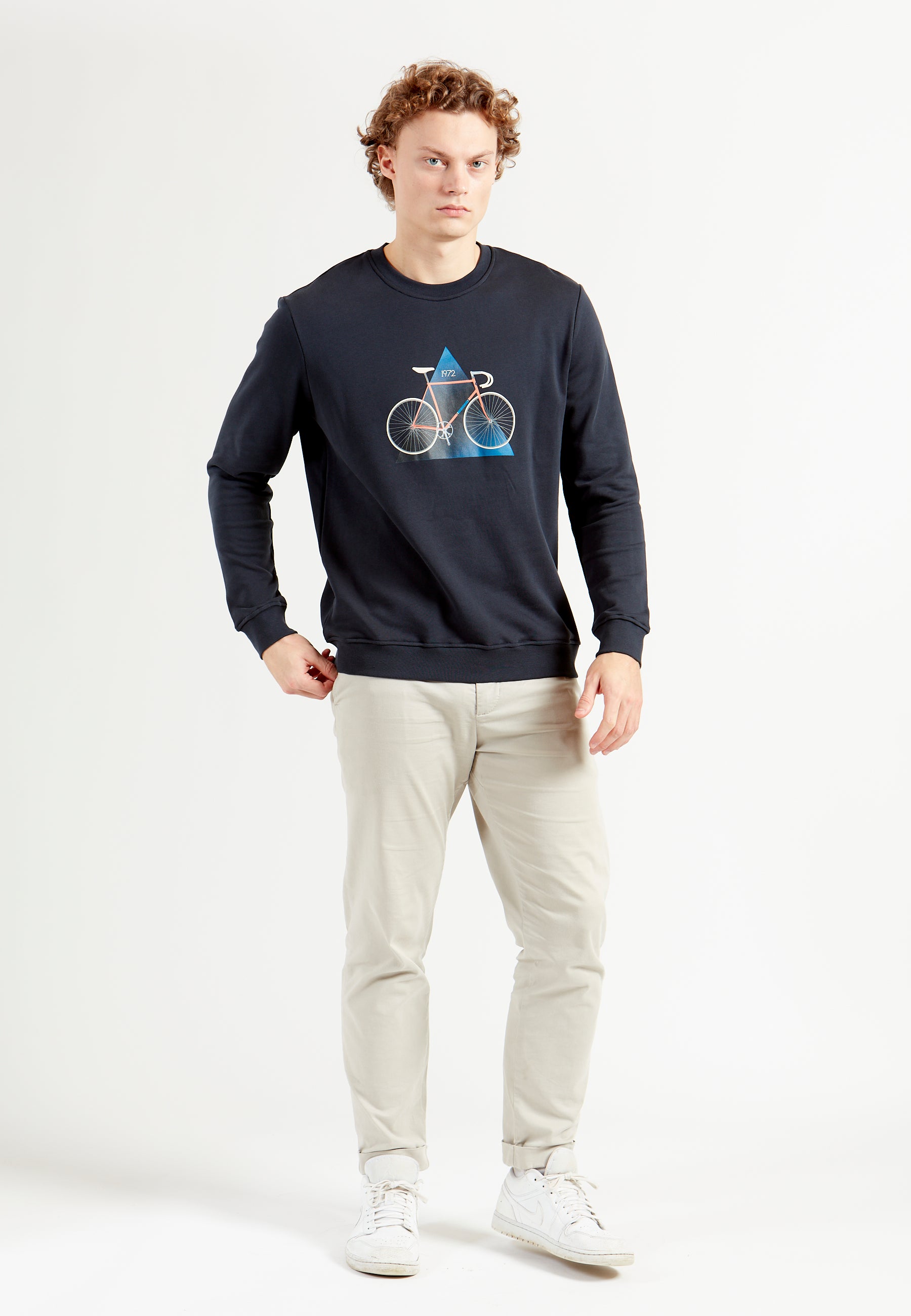 Een Uur - 49,43 Timerekordcykel Sweatshirt Navy