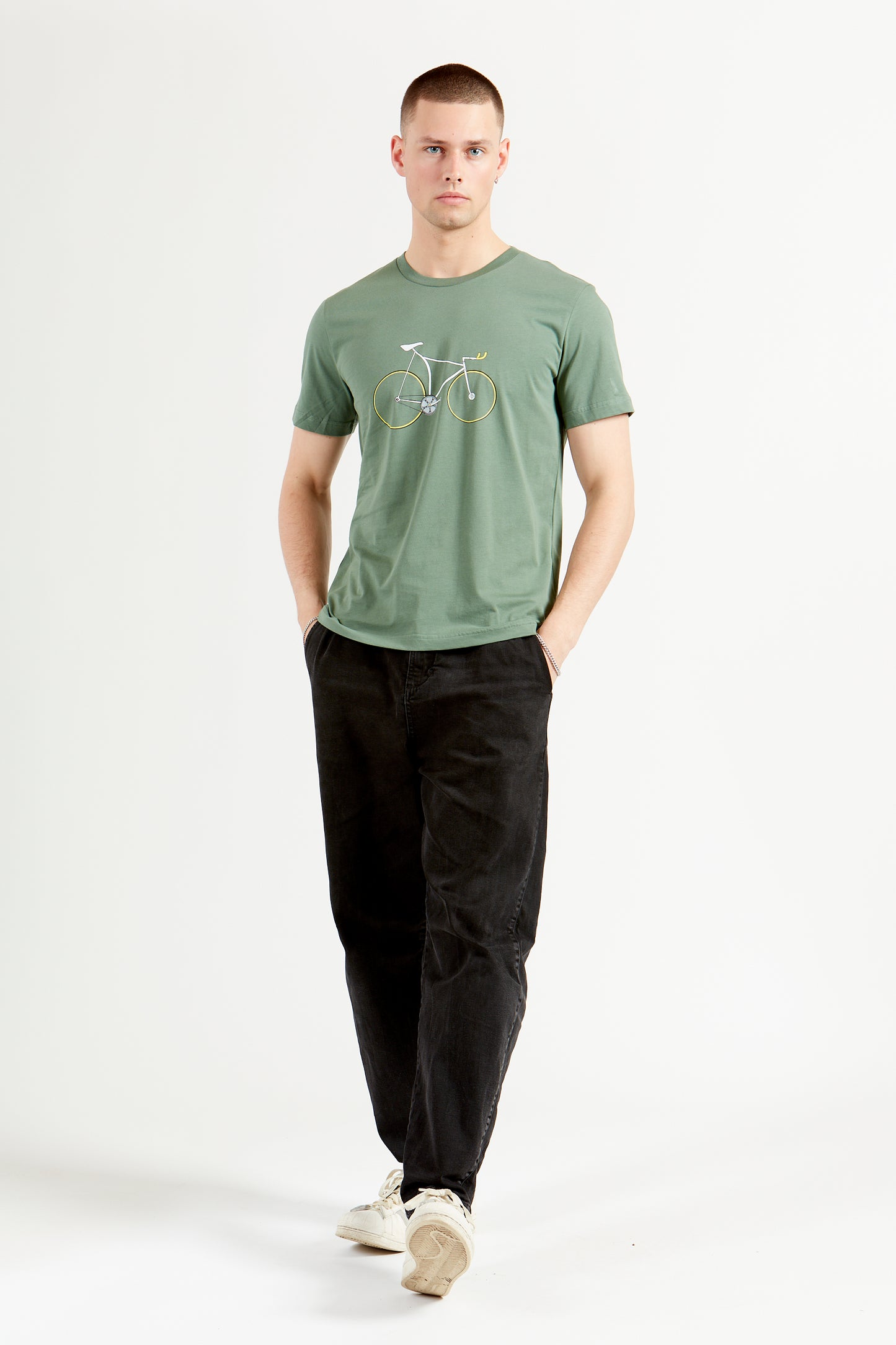 Un'ora-51.15 timerekordcykel T-Shirt grøn