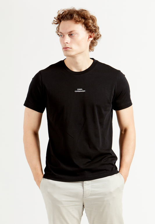 Cikkel Copenhagen broderi logo T-Shirt sort