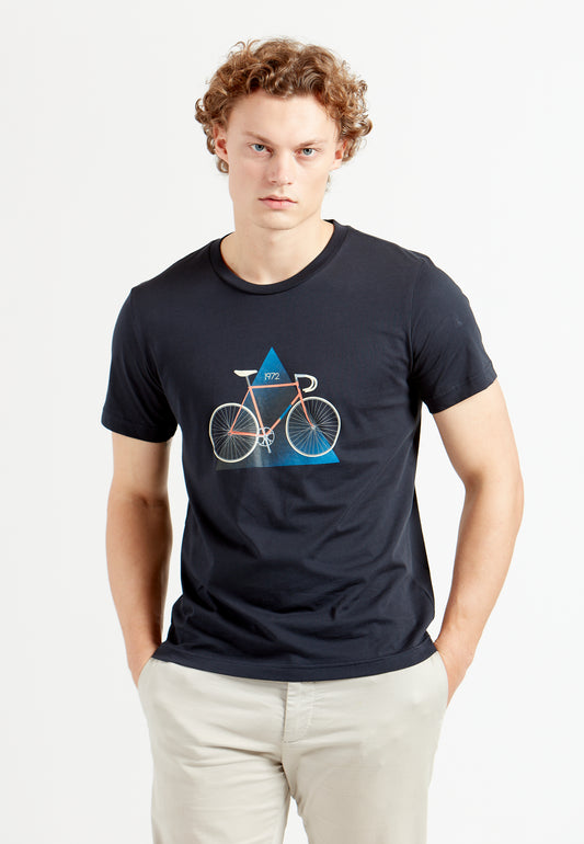 Een Uur - 49,43Timerekordcykel T-Shirt navy