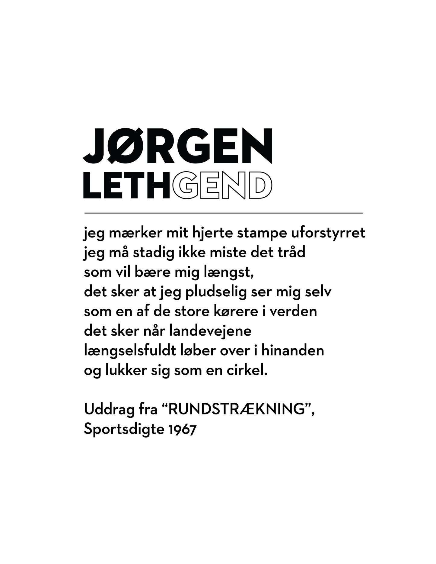 JØRGEN LETHgend T-Shirt Off-white