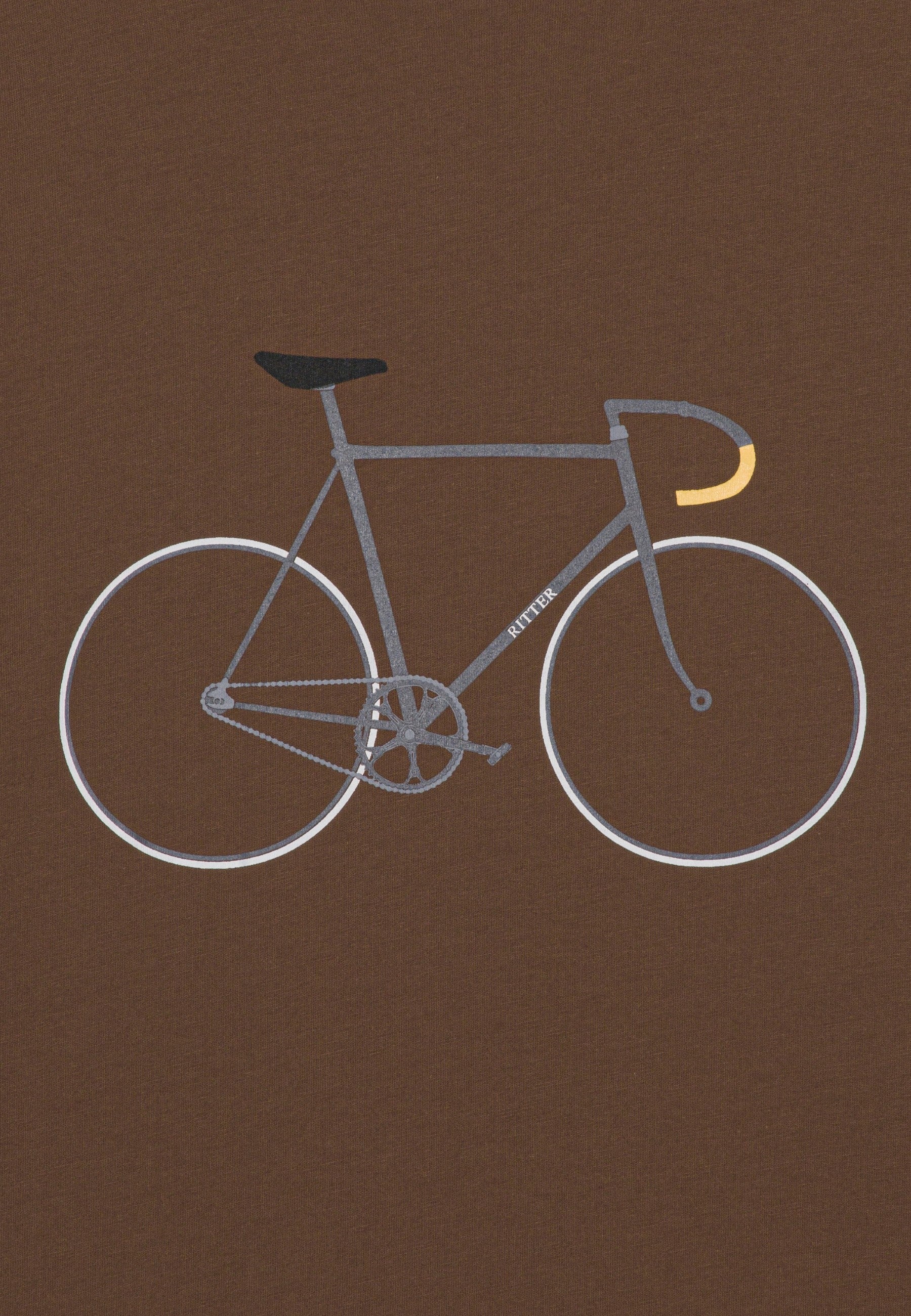 En time- 48.653 Timerekordcykel T-Shirt brun