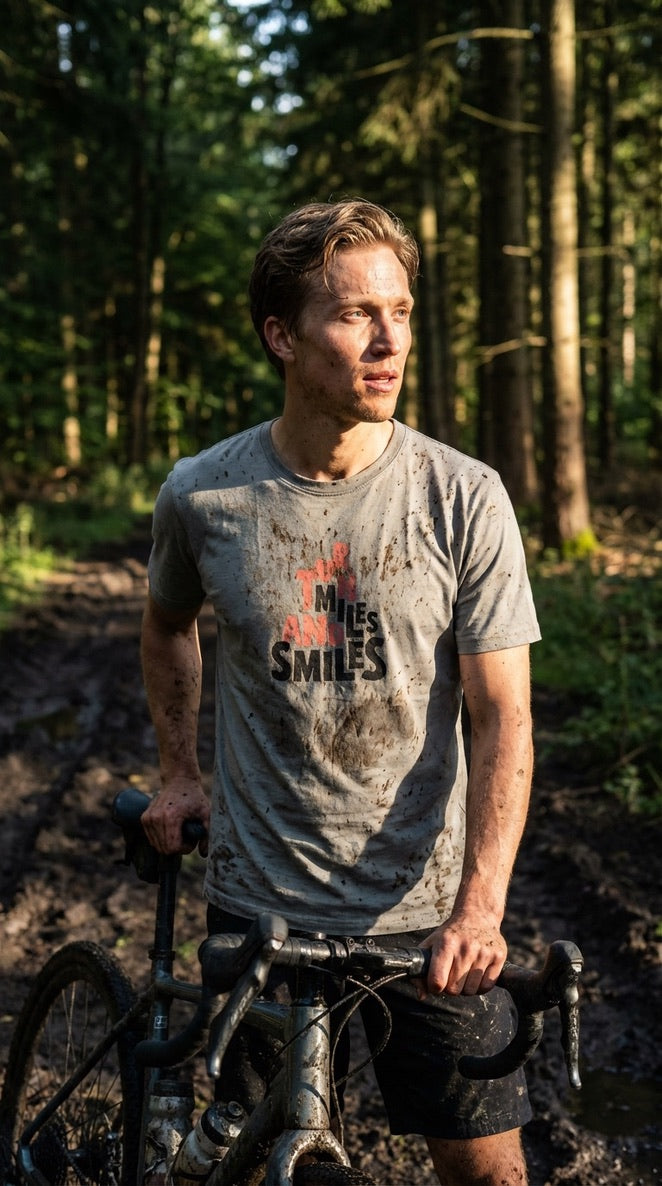 Turn Miles Into Smiles - T-Shirt - Grey