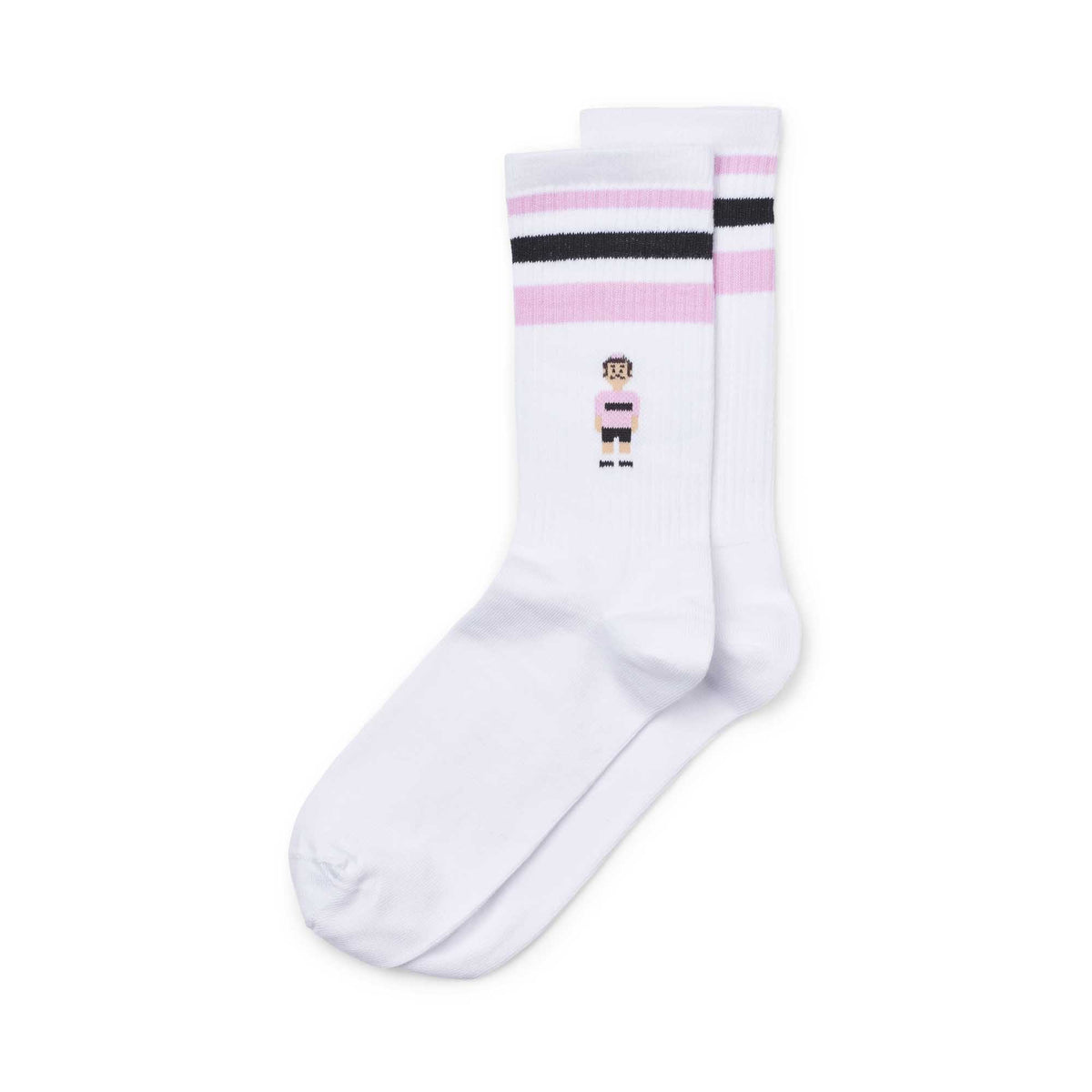 oTTo sport socks - white/black/pink