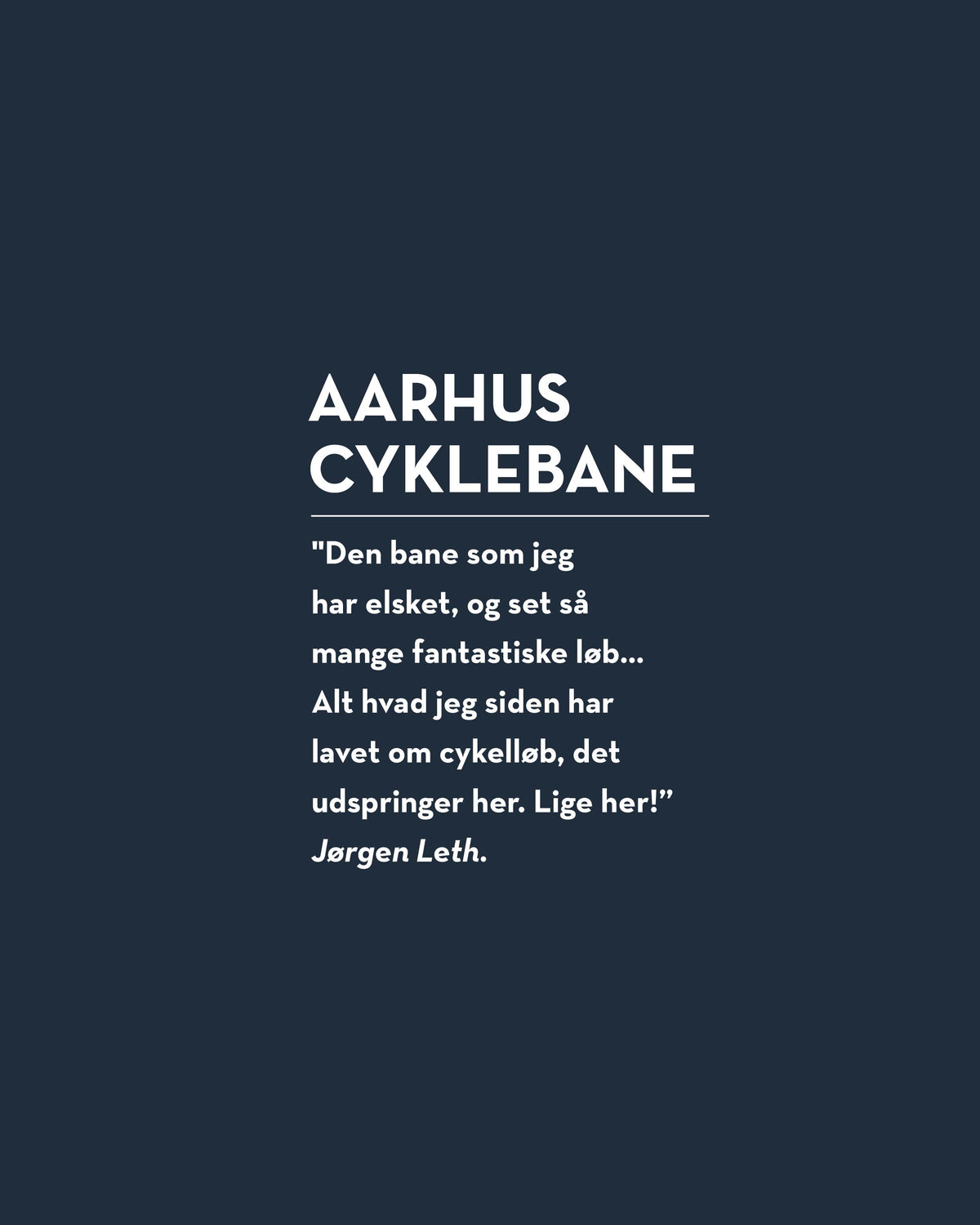 Aarhus Cyklebane x Cikkel - T-Shirt - Navy