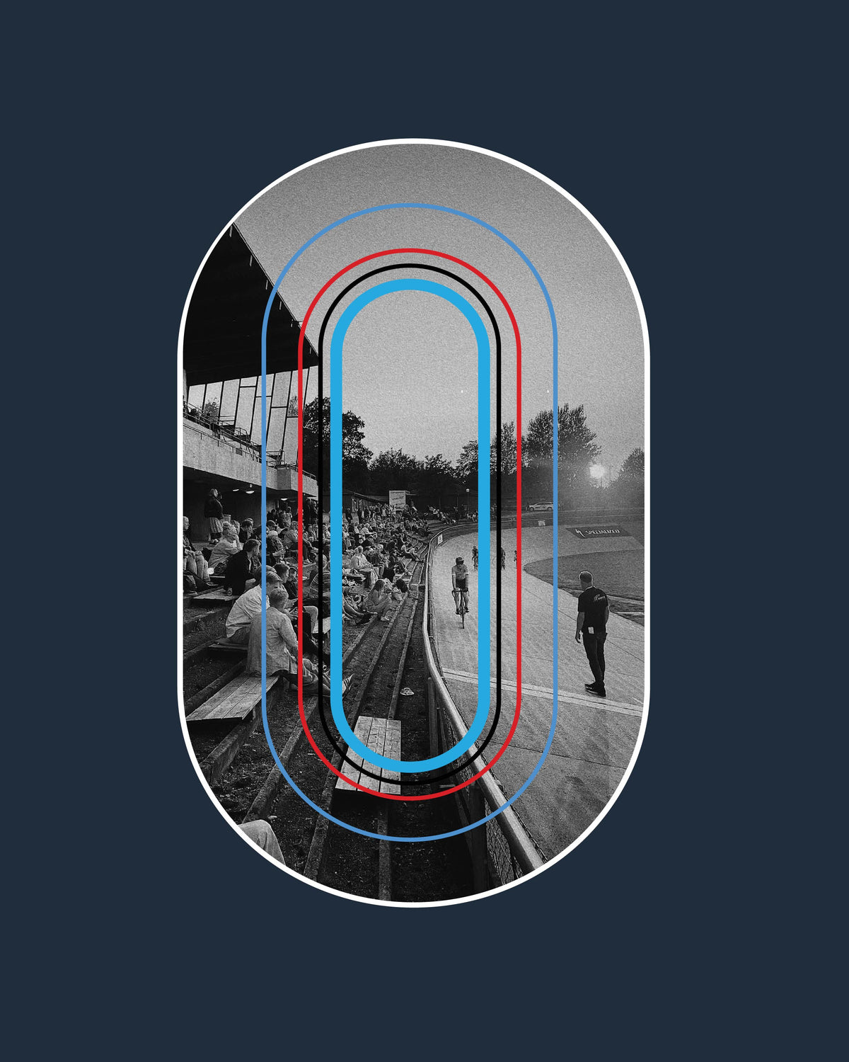 Aarhus Cyklebane x Cikkel - T-Shirt - Navy