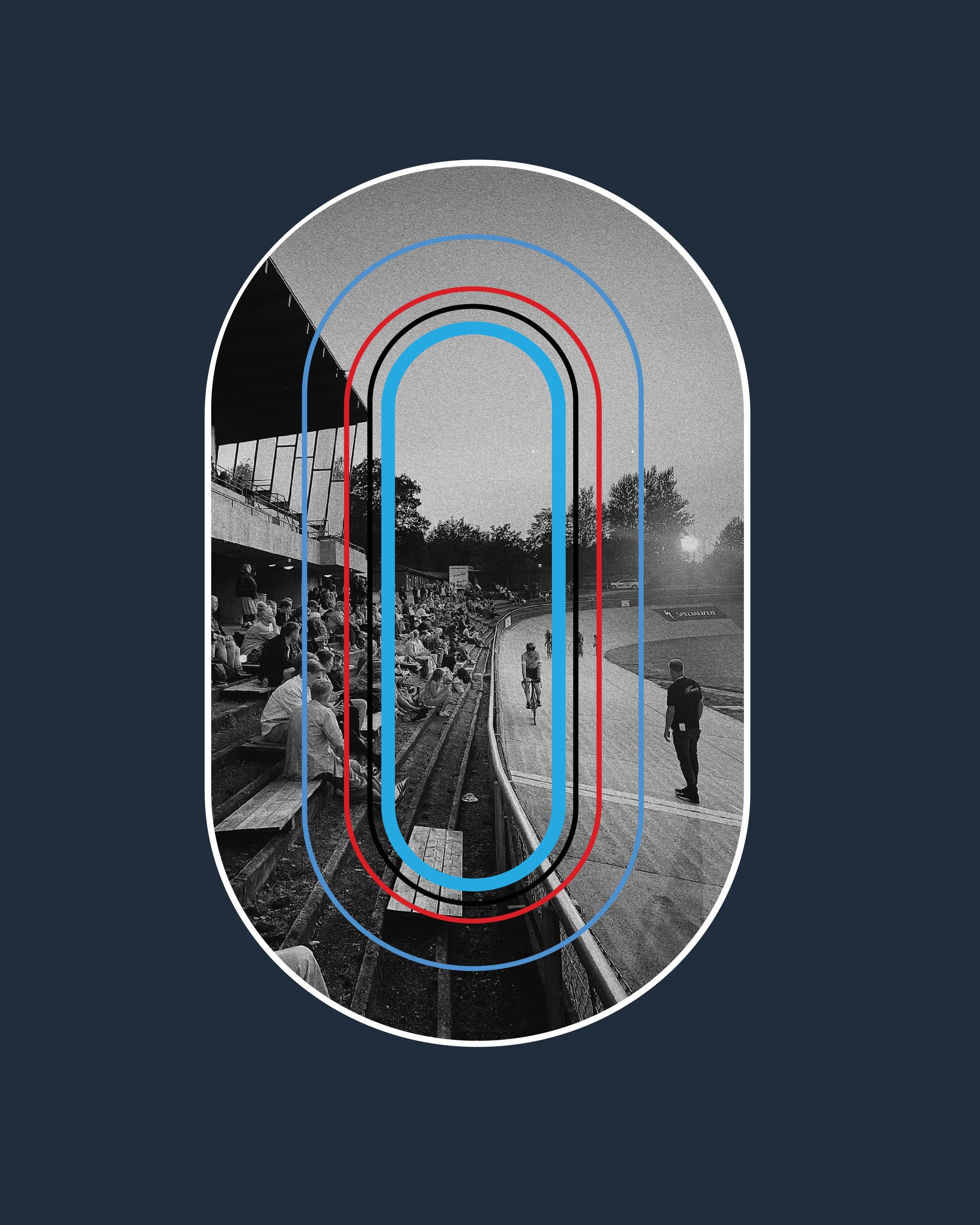 Aarhus Cyklebane x Cikkel - T-Shirt - Navy