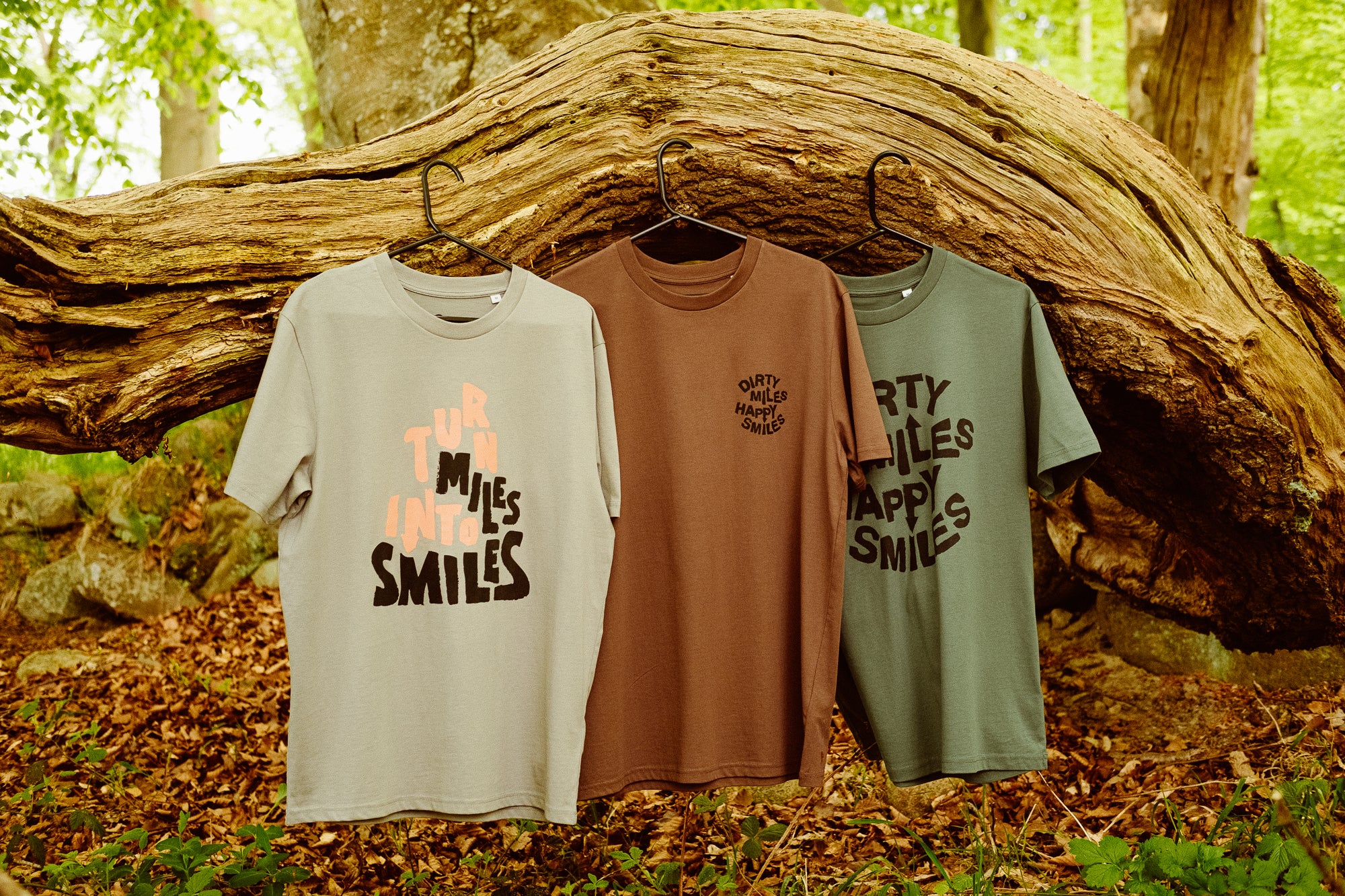 Dirty Miles. Happy Smiles - T-shirt Green