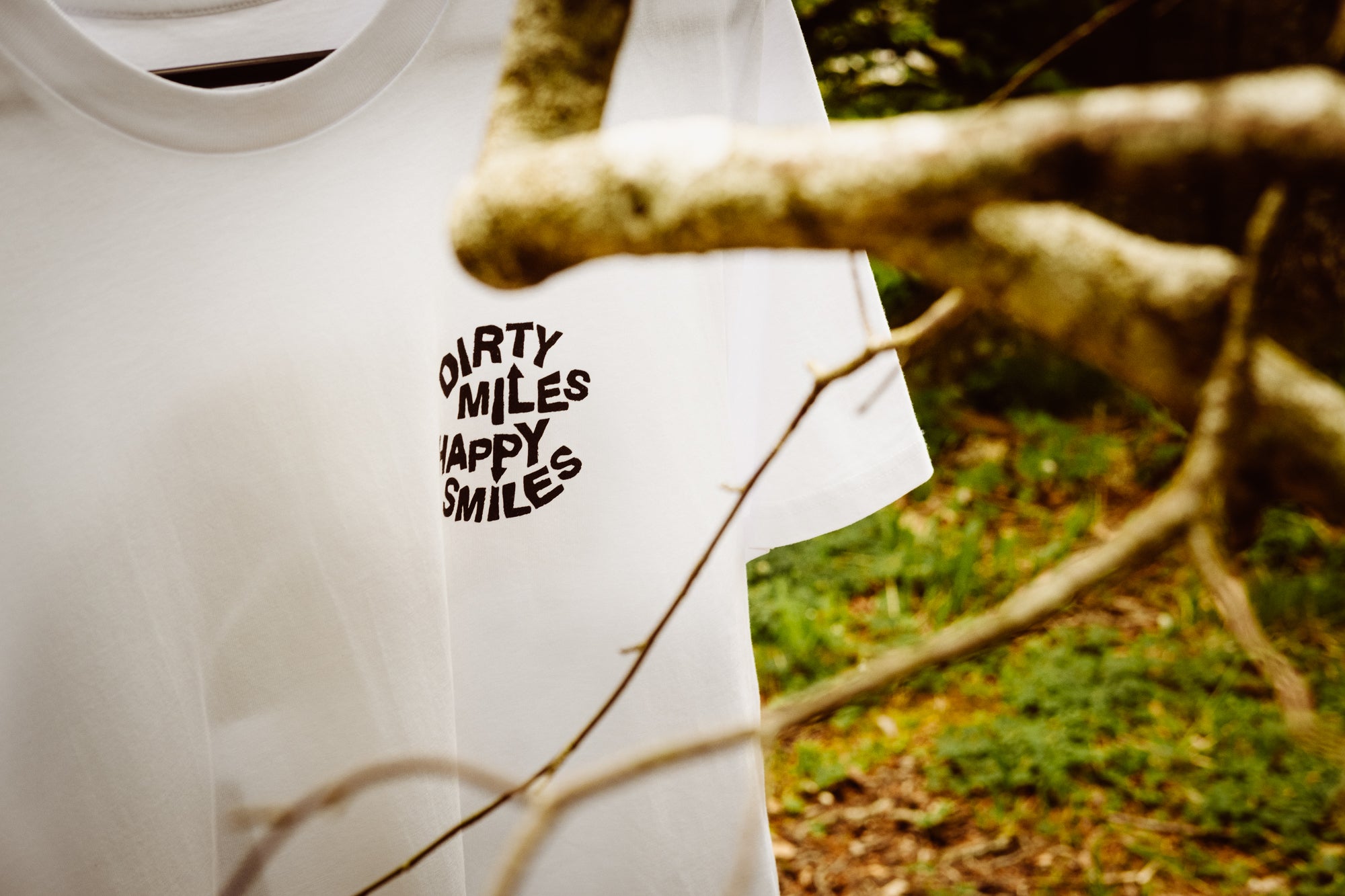 Dirty Miles Face - T-Shirt - White