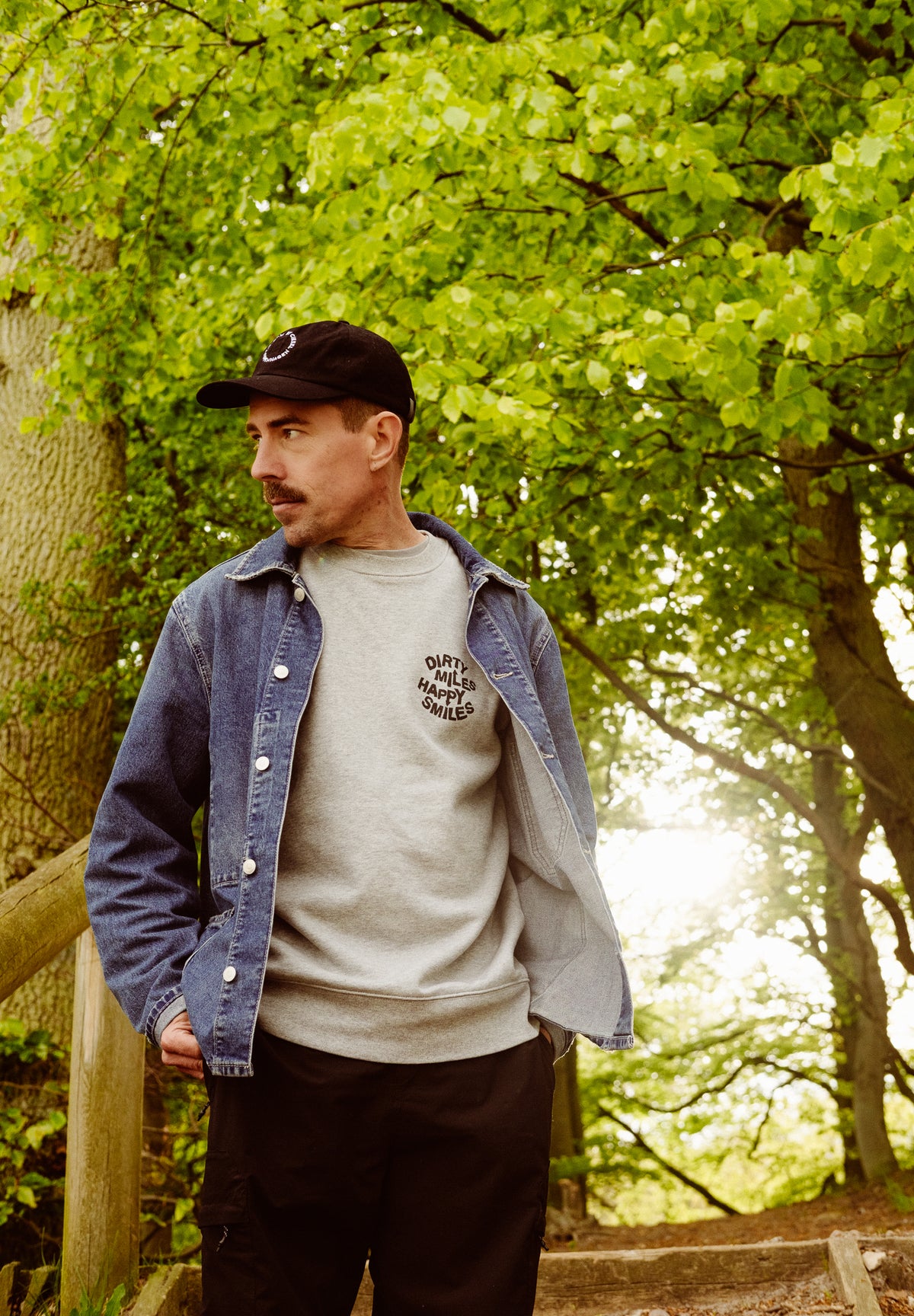 Dirty Miles. Happy Smiles - Sweatshirt - Melange Grey