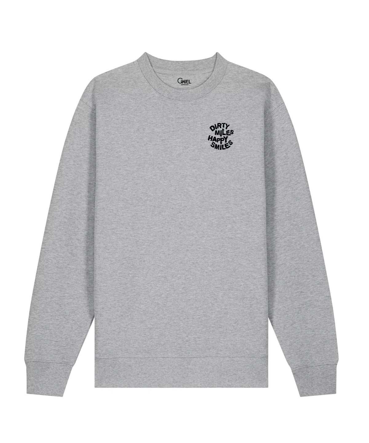 Dirty Miles. Happy Smiles - Sweatshirt - Melange Grey