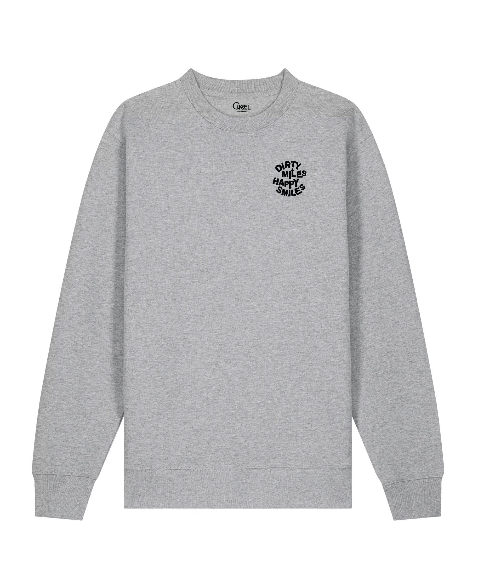 Dirty Miles. Happy Smiles - Sweatshirt - Melange Grey