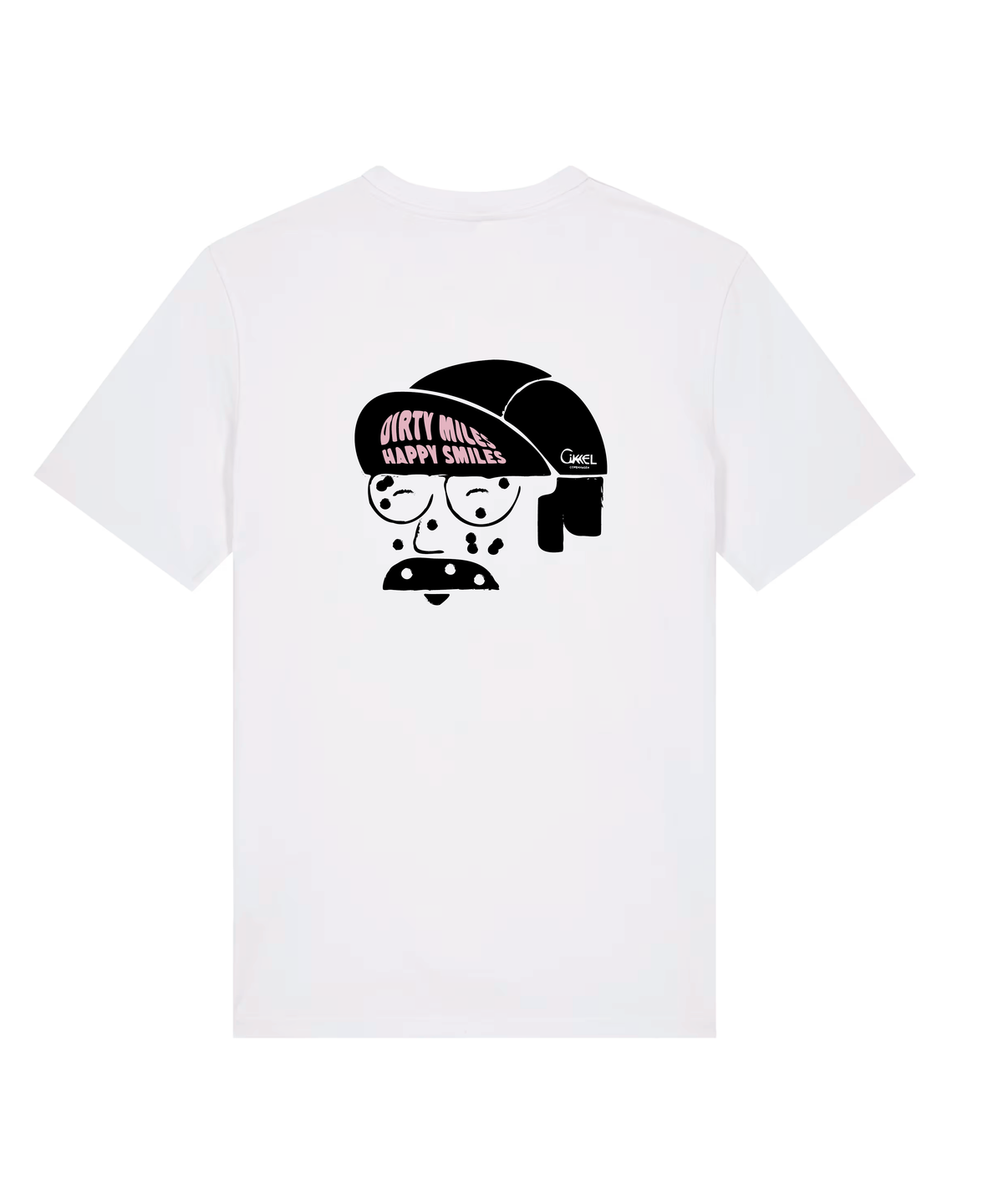 Dirty Miles Face - T-Shirt - White