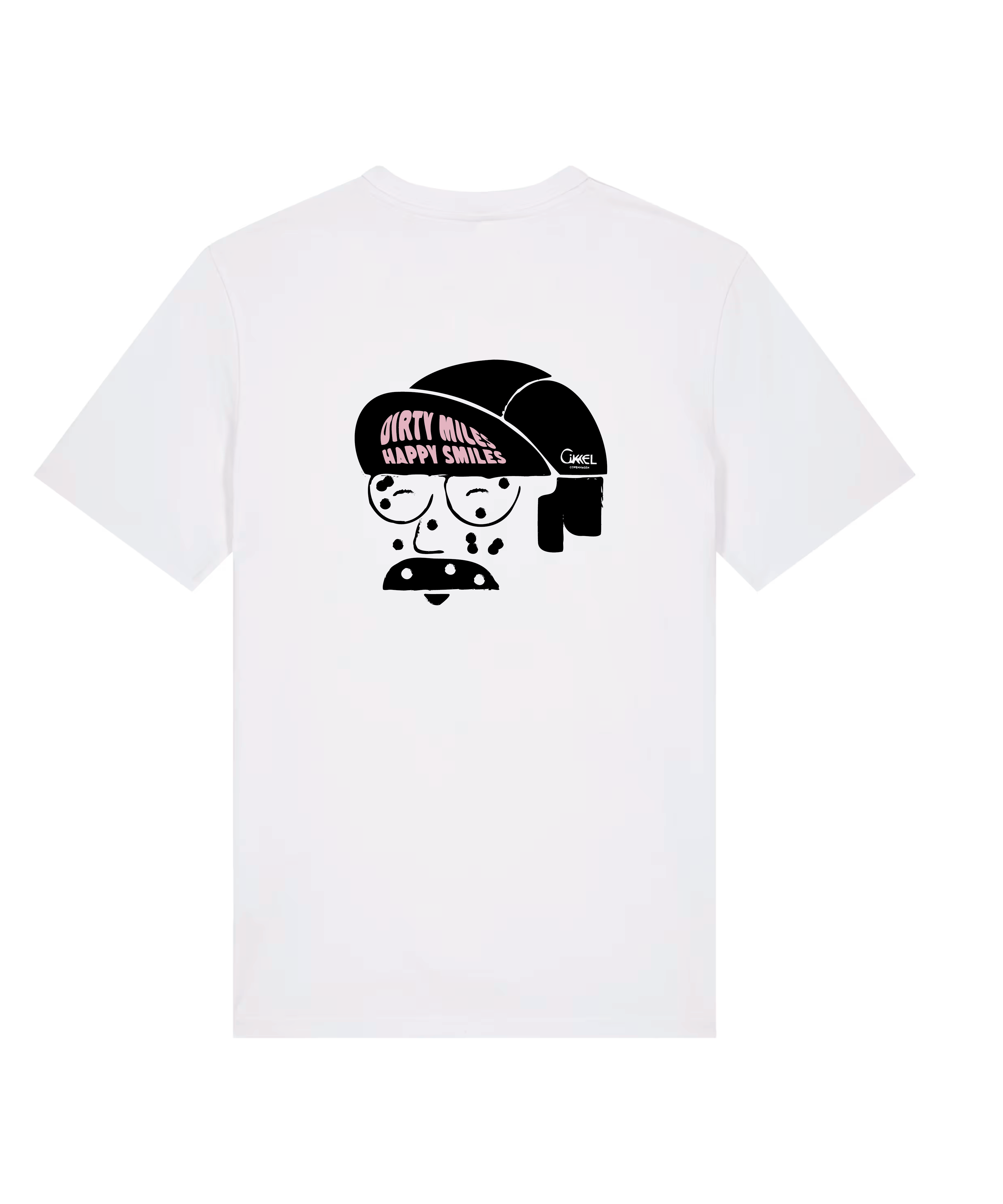 Dirty Miles Face - T-Shirt - White