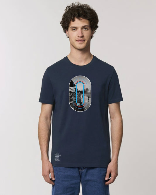 Aarhus Cyklebane x Cikkel - T-Shirt - Navy