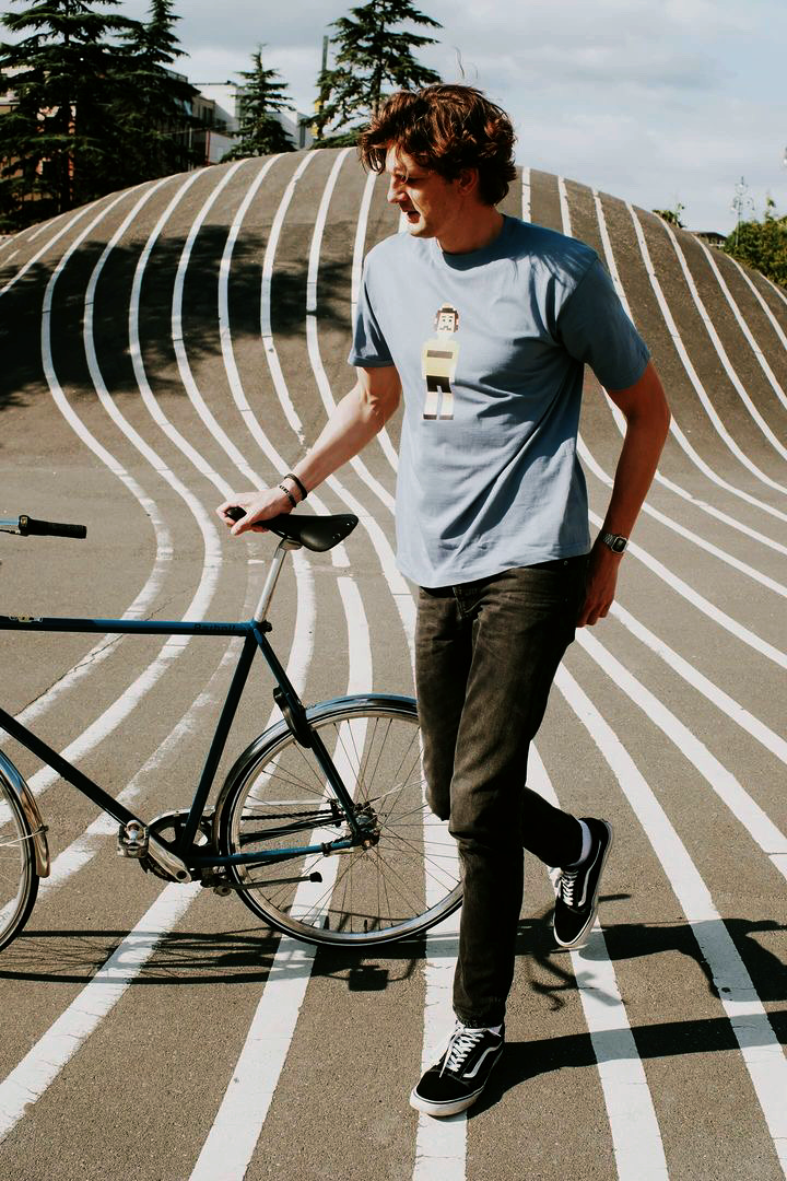 oTTo Førertrøje - T-Shirt Steel blue