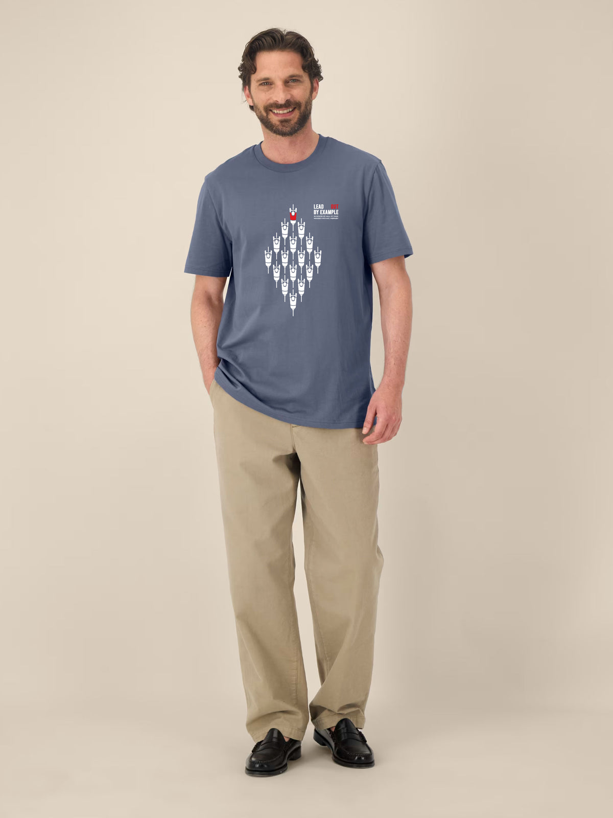 LEADout By Example - T-Shirt - Blue Grey