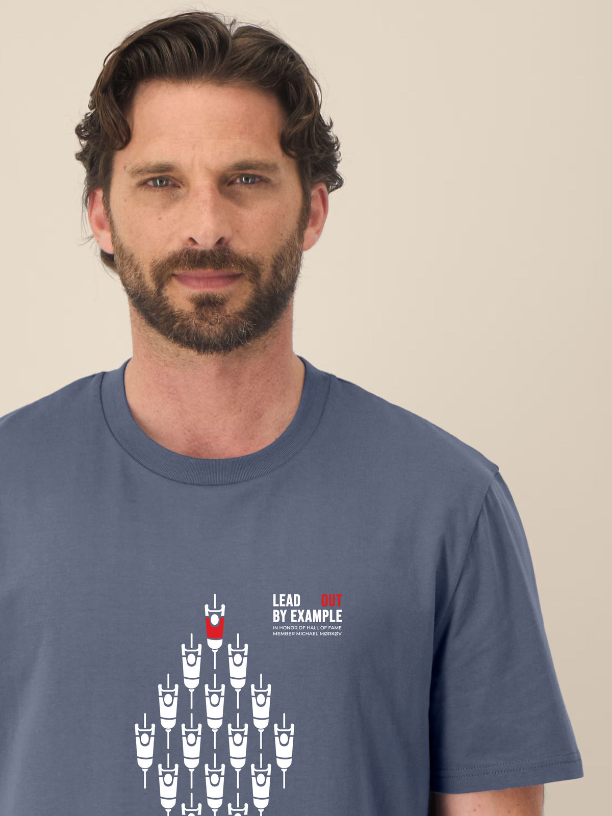 LEADout By Example - T-Shirt - Blue Grey