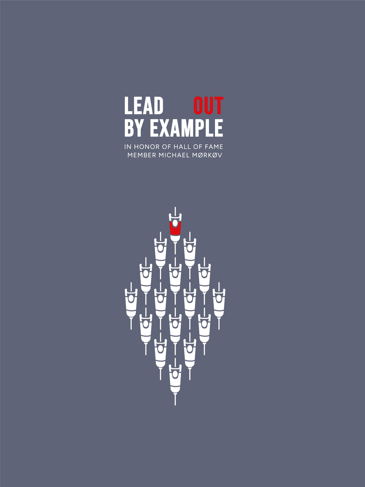 LEADout By Example - T-Shirt - Blue Grey