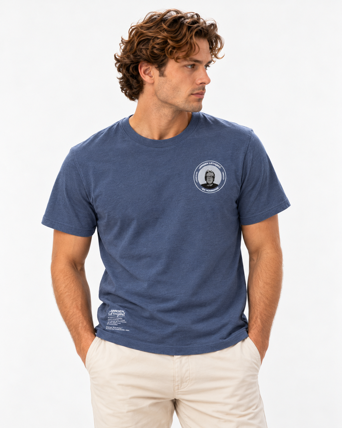 Jørgen Leth En Hommage T-Shirt Blue Grey