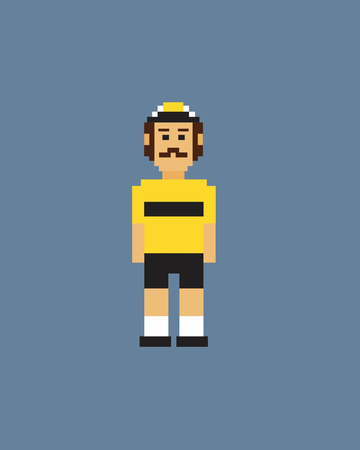 oTTo Førertrøje - T-Shirt Steel blue