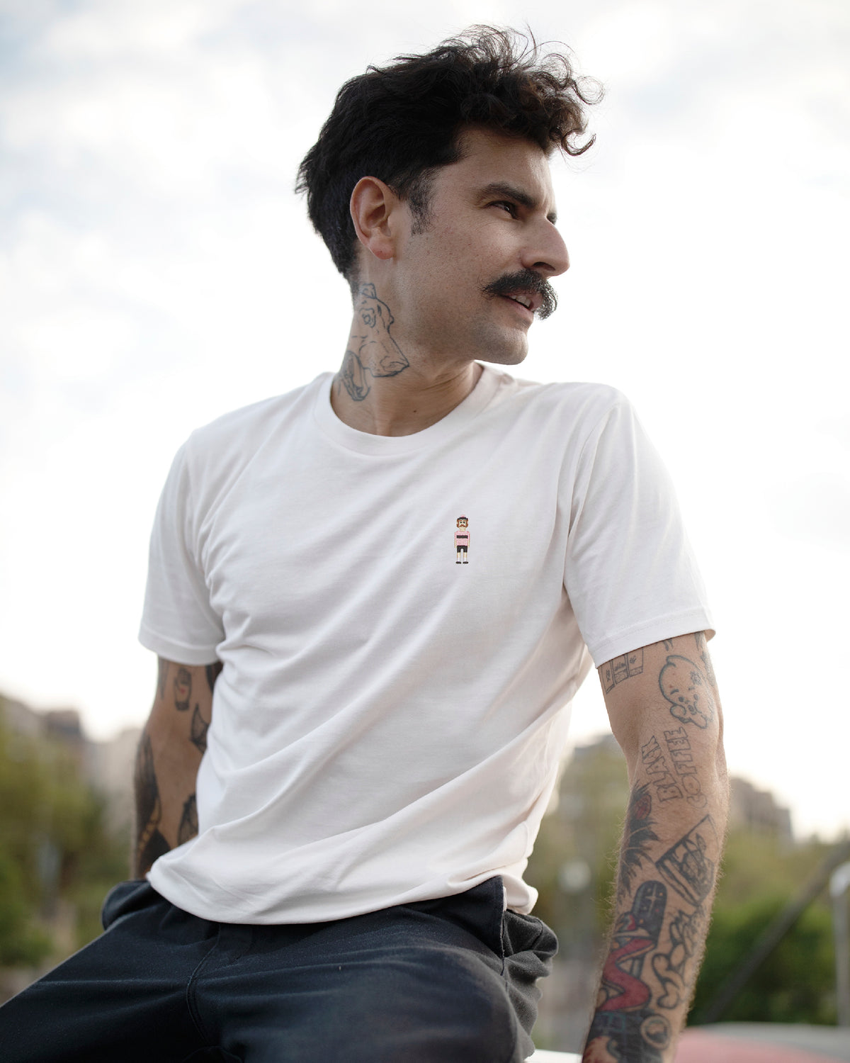 oTTo Pink Jersey - T-Shirt White