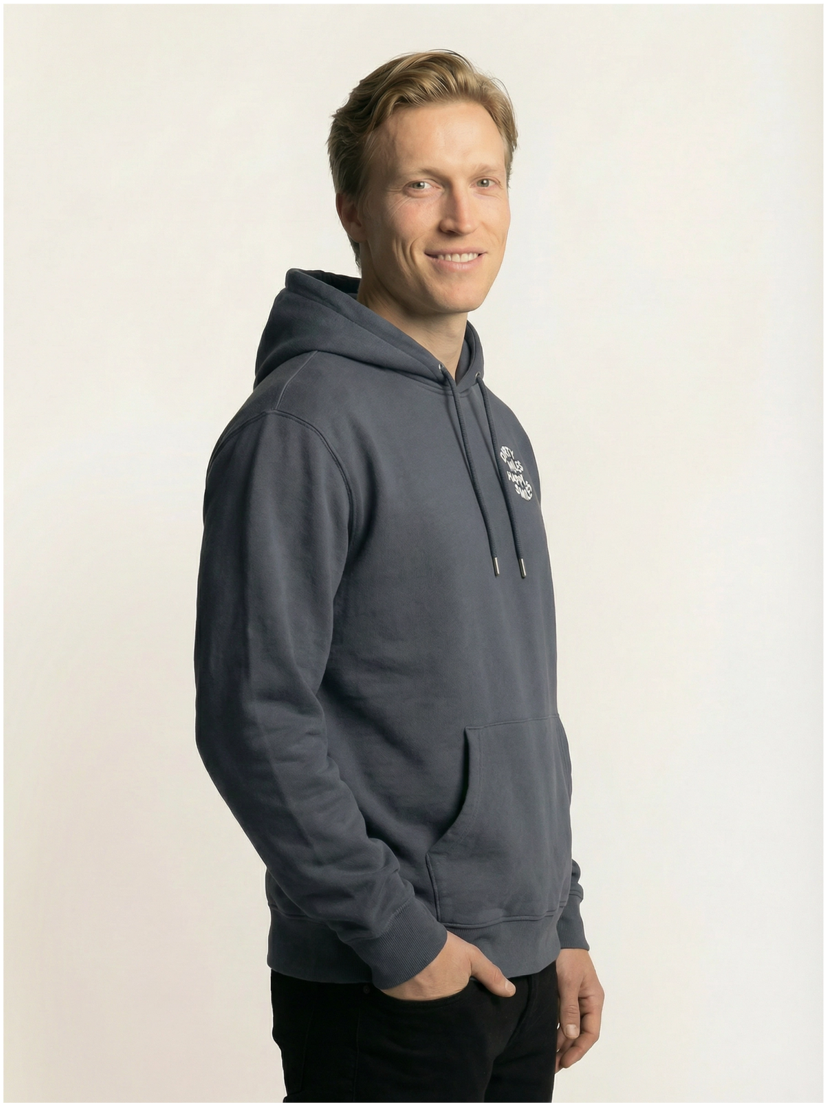 75 Smiles per Hour - Hoodie - Blue Grey