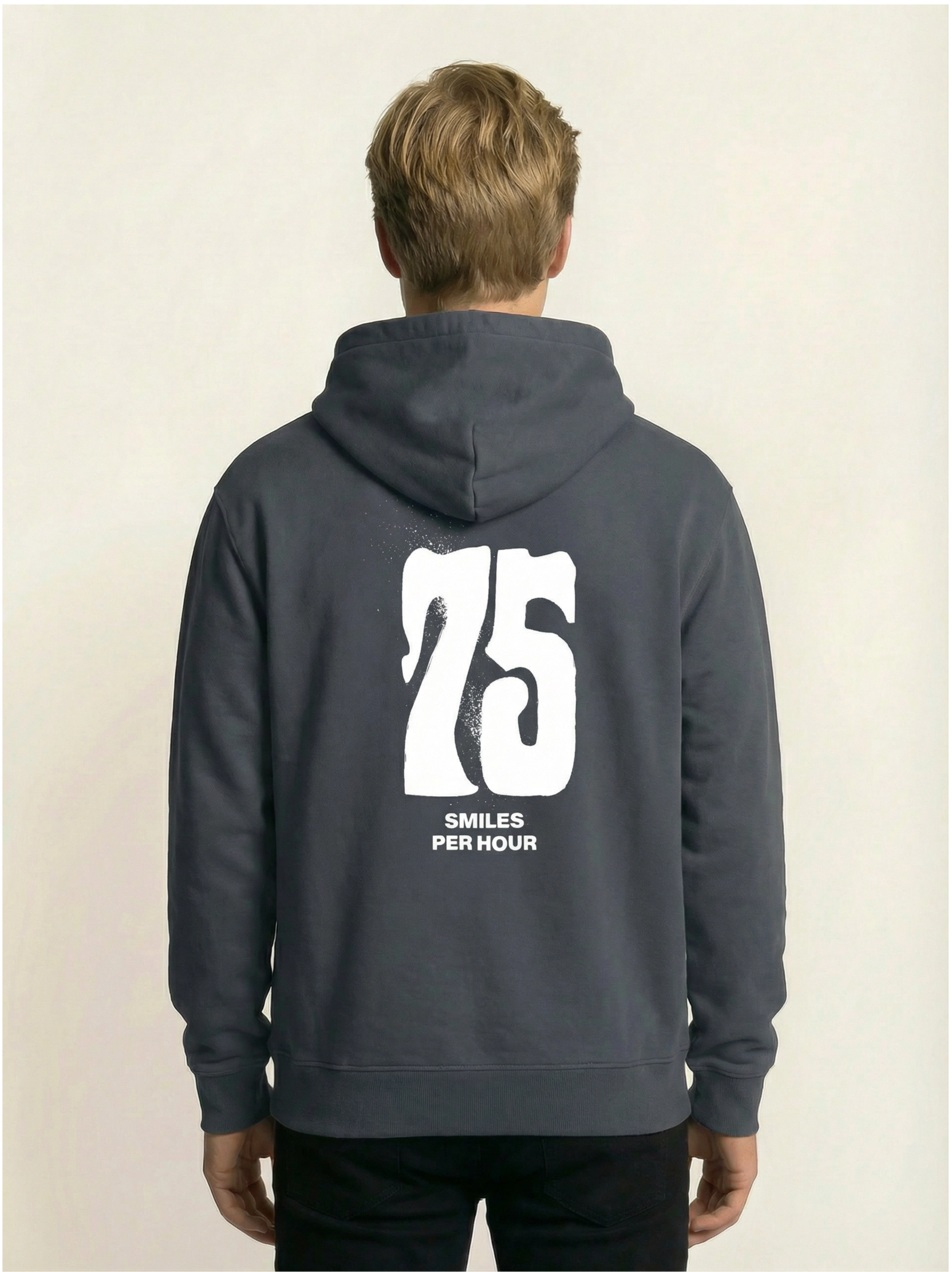 75 Smiles per Hour - Hoodie - Blue Grey