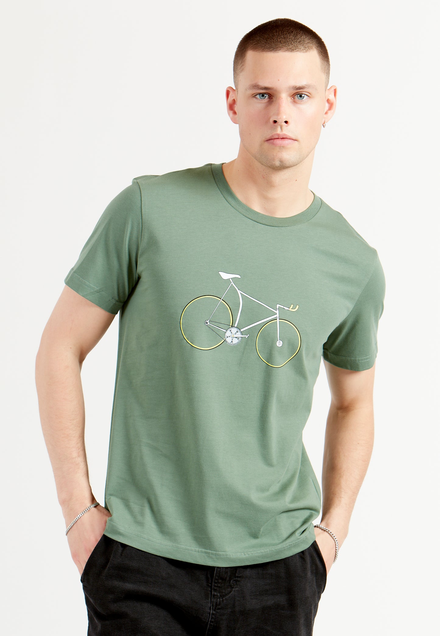 Un'ora-51.15 timerekordcykel T-Shirt grøn