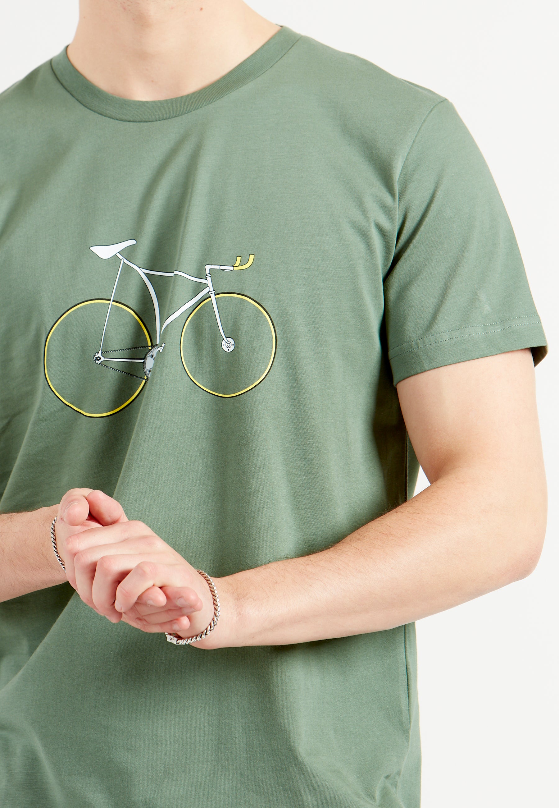 Un'ora-51.15 timerekordcykel T-Shirt grøn