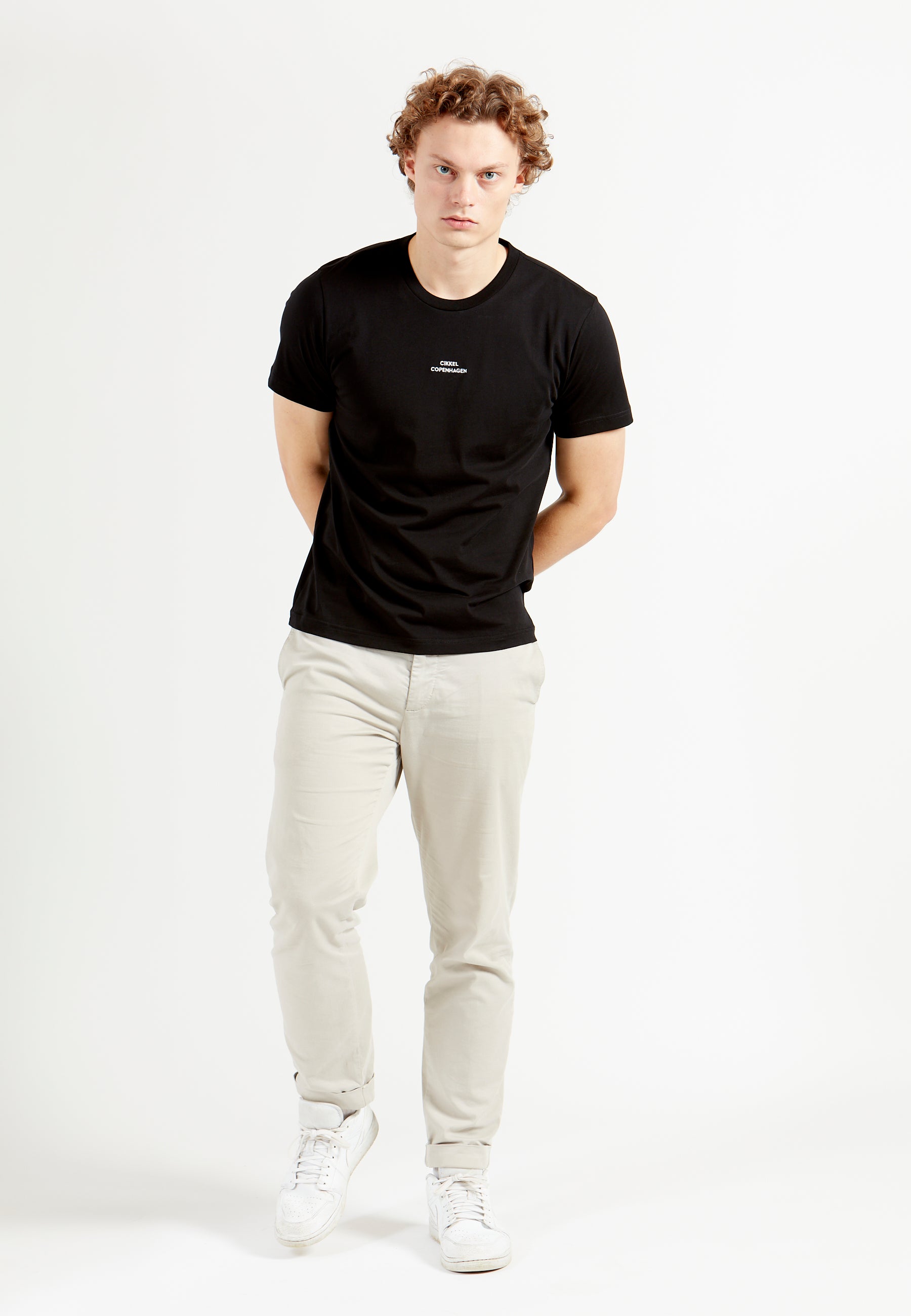 Cikkel Copenhagen broderi logo T-Shirt sort