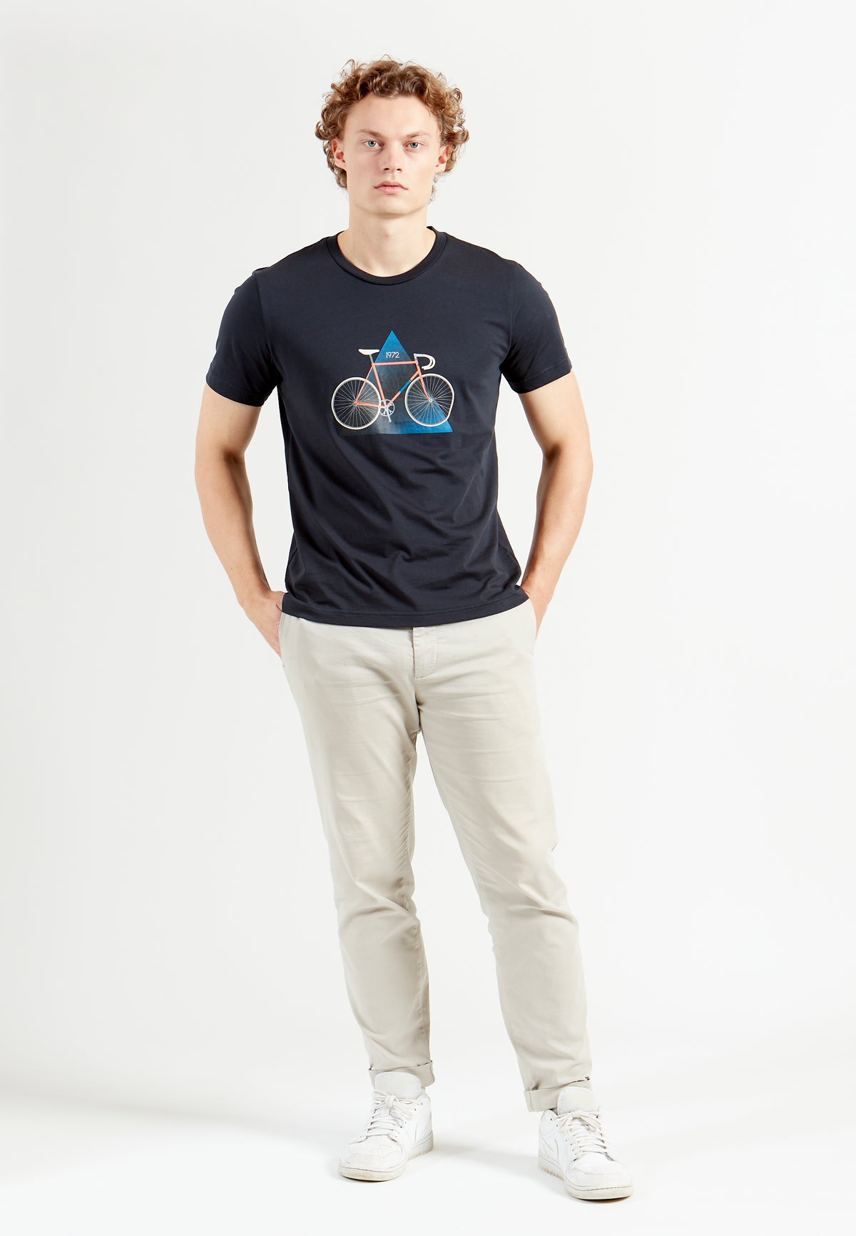 Een Uur - 49,43Timerekordcykel T-Shirt navy
