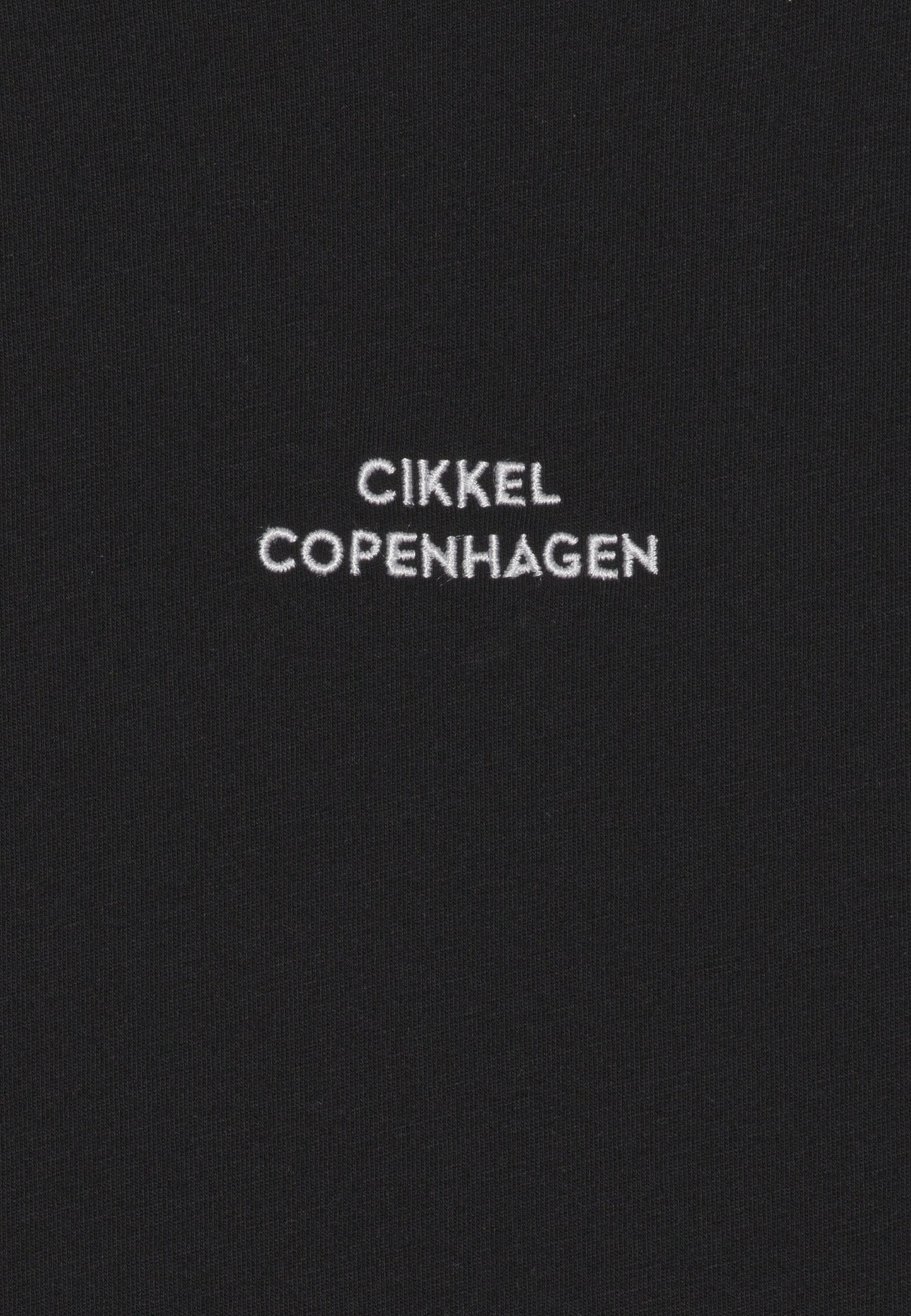 Cikkel Copenhagen broderi logo T-Shirt sort