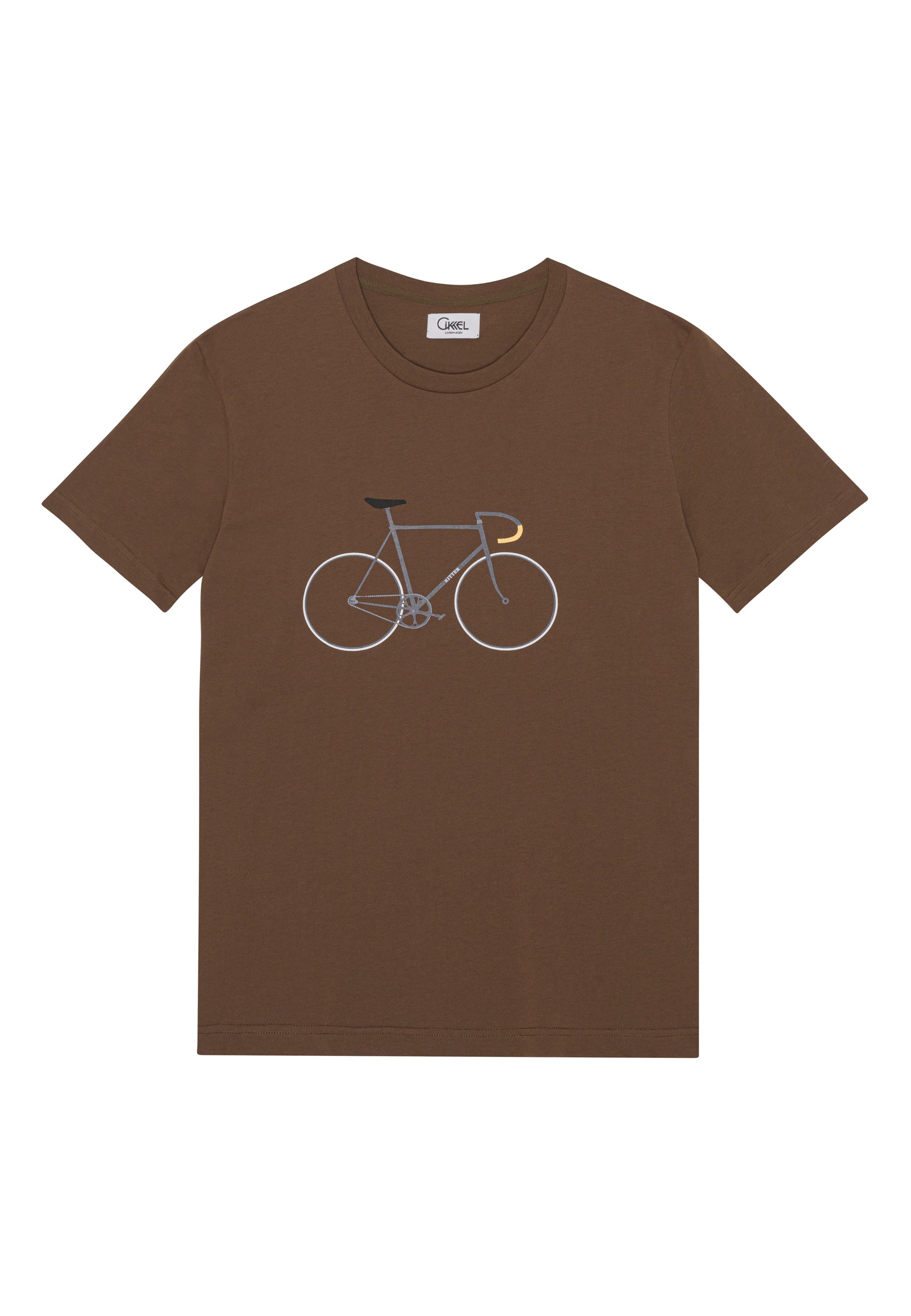En time- 48.653 Timerekordcykel T-Shirt brun