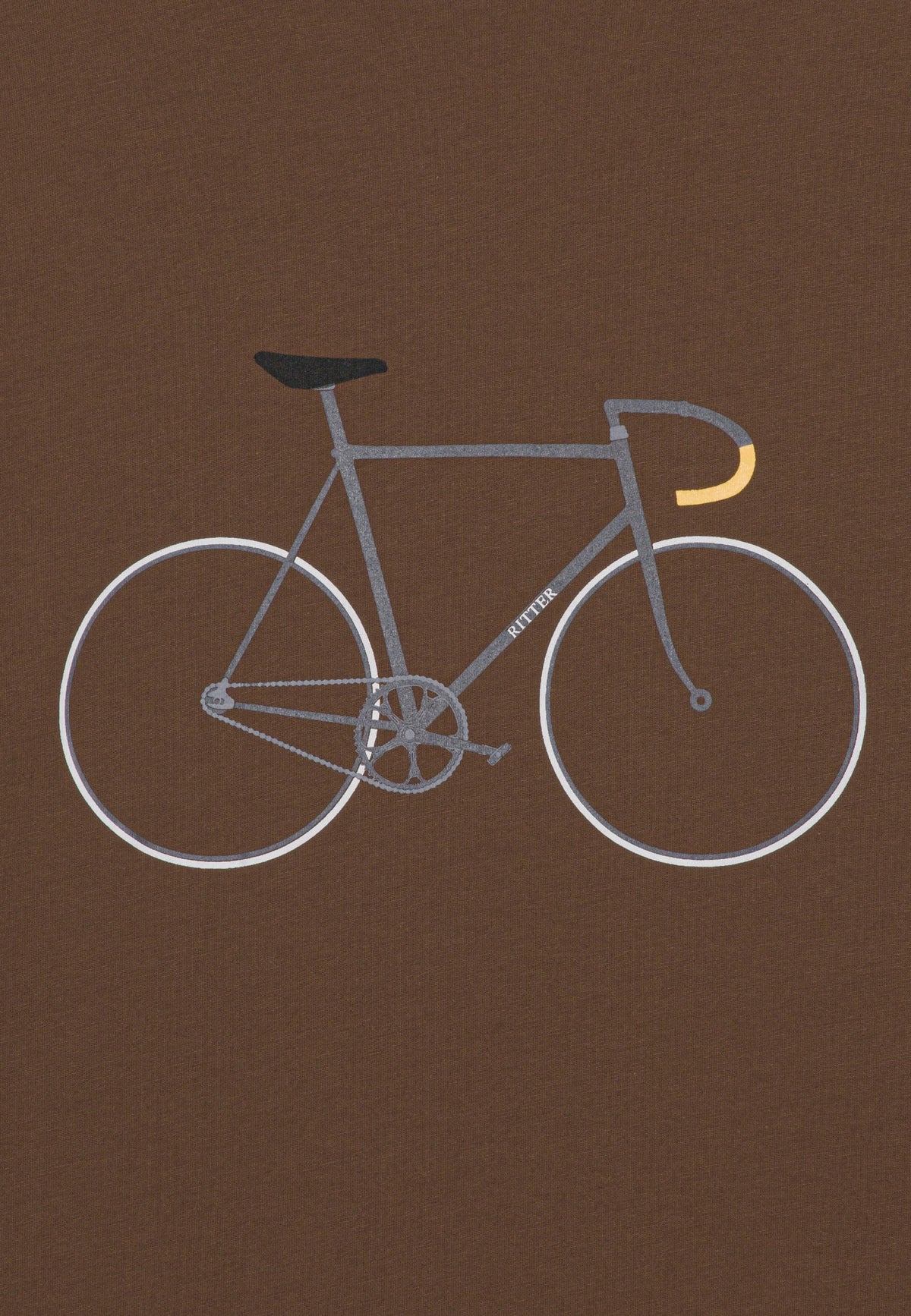 En time- 48.653 Timerekordcykel T-Shirt brun